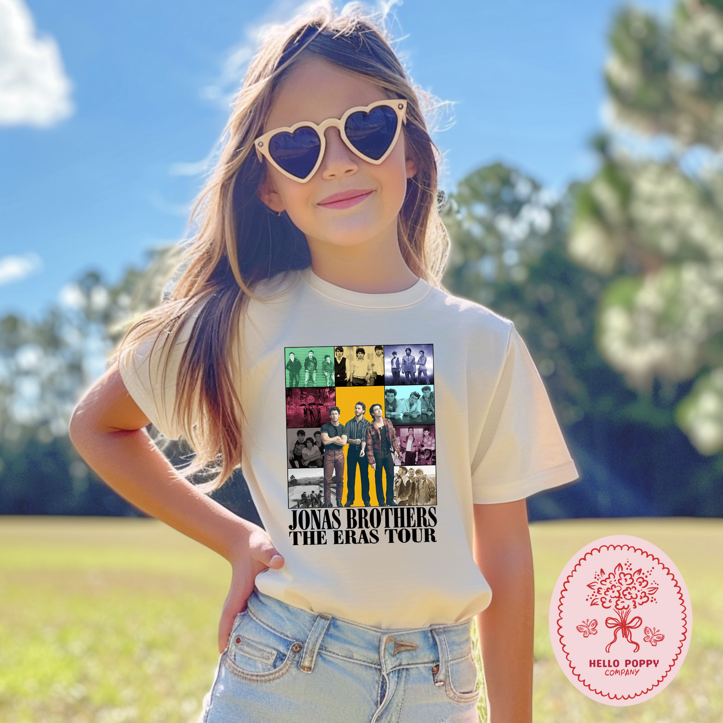 Jonas Brothers The Eras Tour (Black) T-Shirt - Youth