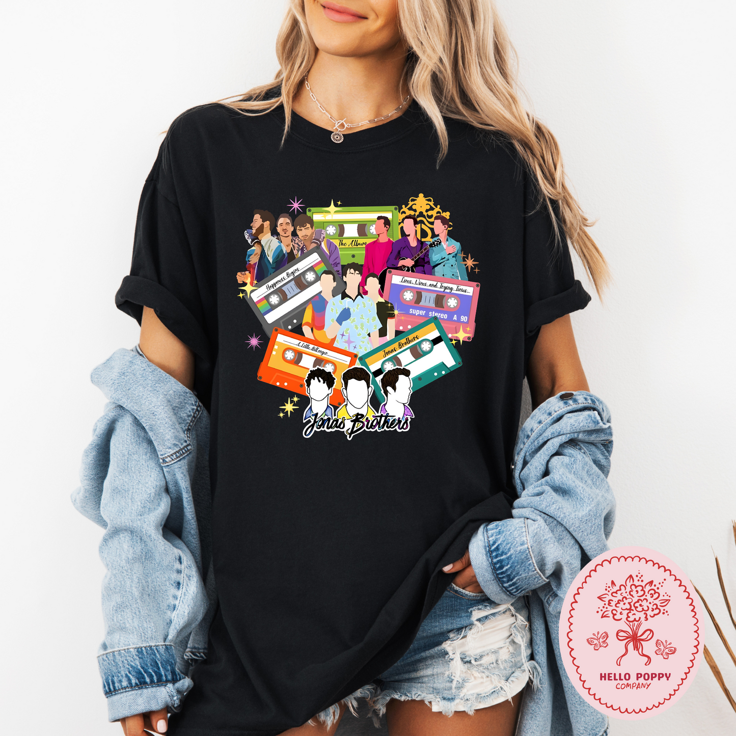 Jonas Brothers Cassette Tapes Comfort Colors T-Shirt