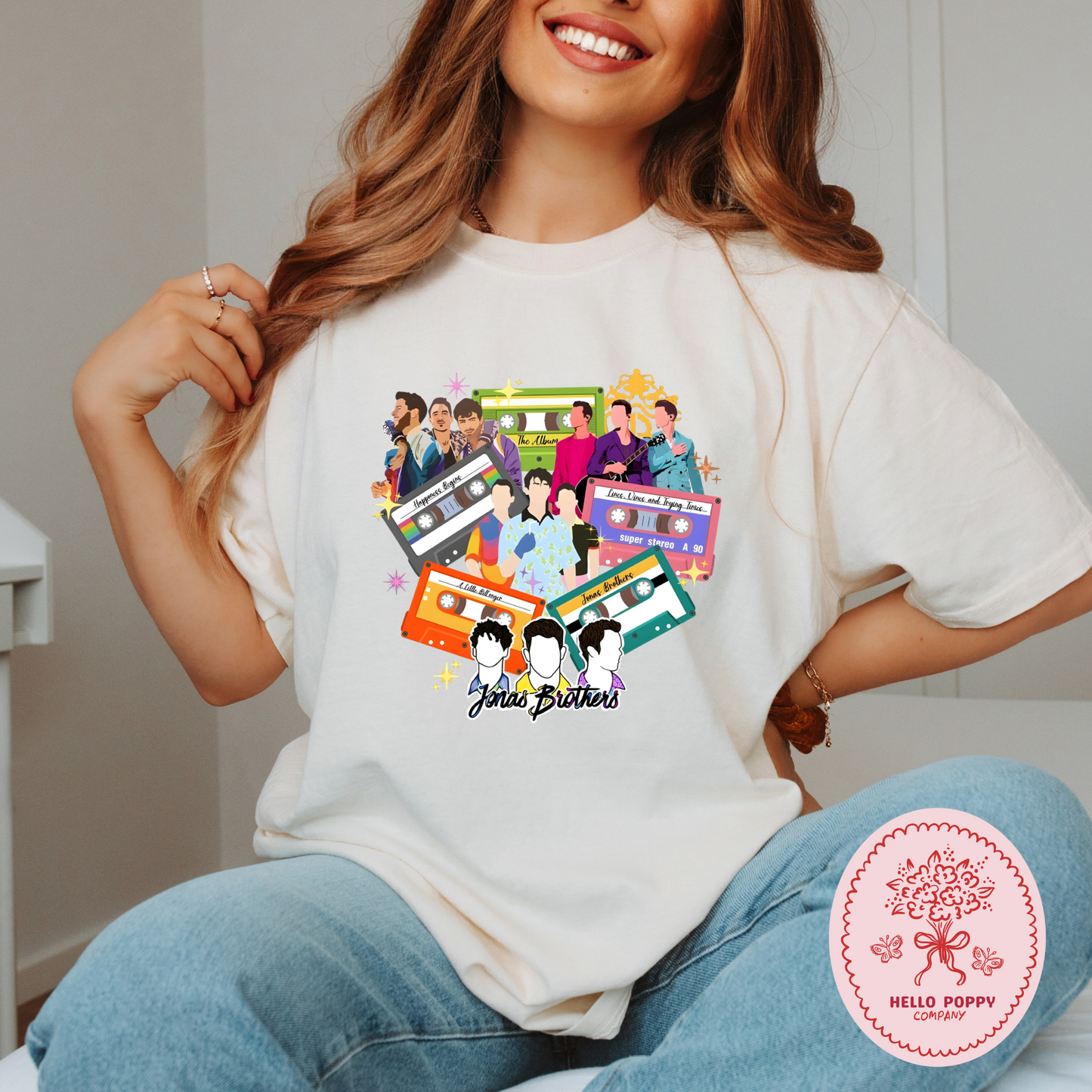 Jonas Brothers Cassette Tapes Comfort Colors T-Shirt