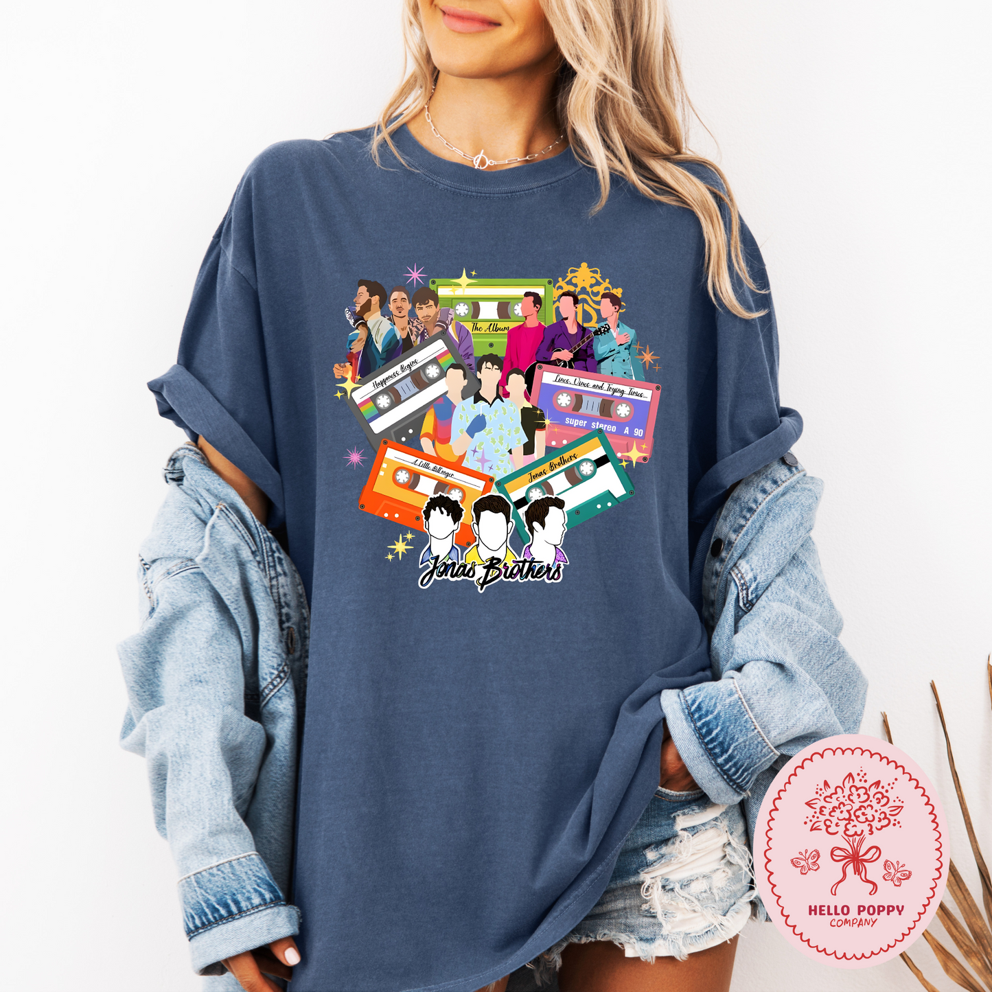 Jonas Brothers Cassette Tapes Comfort Colors T-Shirt