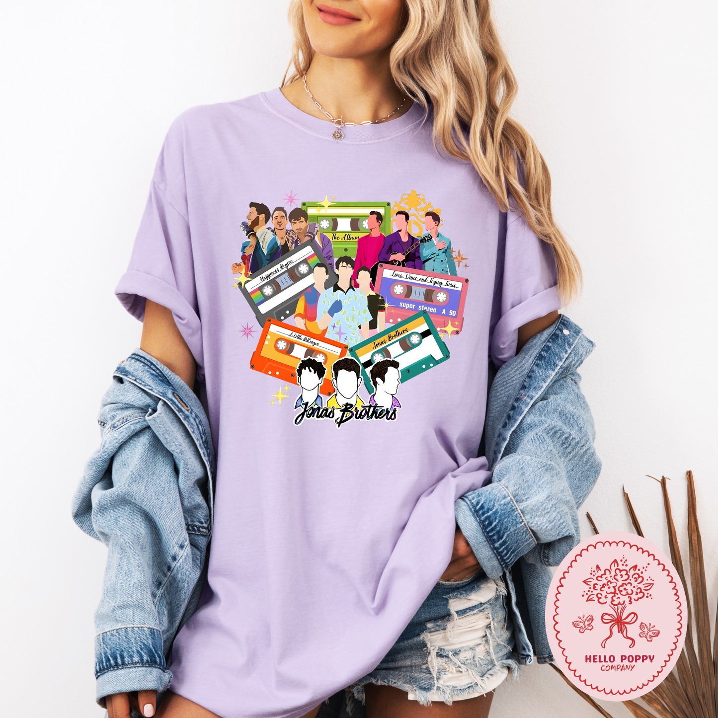 Jonas Brothers Cassette Tapes Comfort Colors T-Shirt