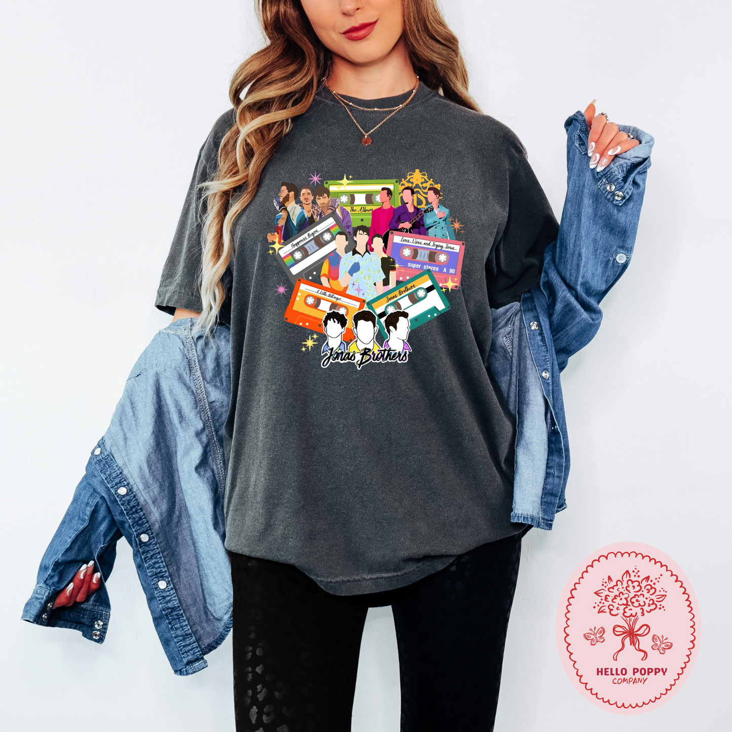 Jonas Brothers Cassette Tapes Comfort Colors T-Shirt