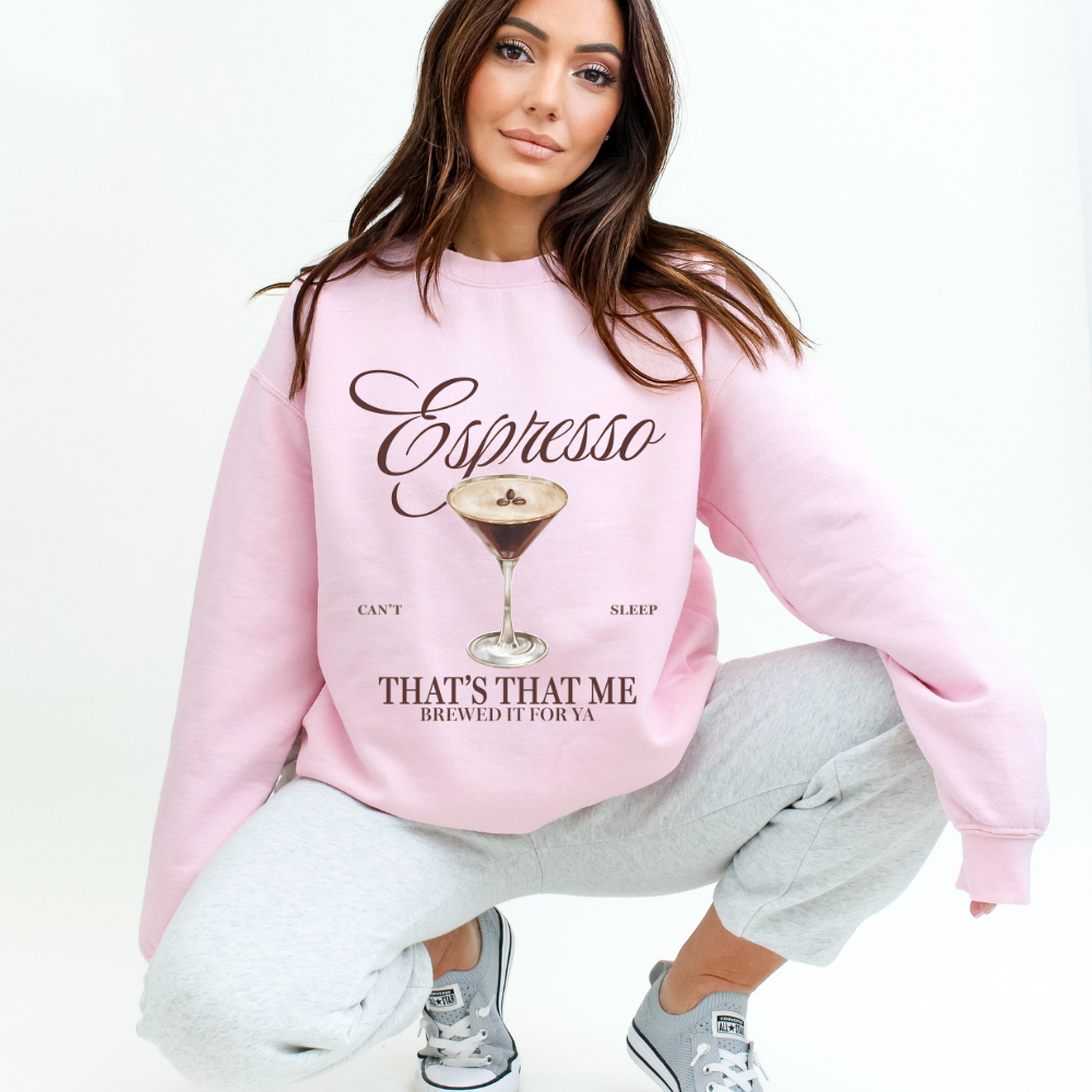 That's That Me Espresso Crewneck Sweatshirt (Multiple Colors)