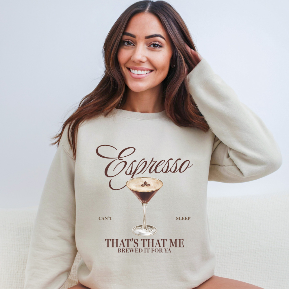 That's That Me Espresso Crewneck Sweatshirt (Multiple Colors)