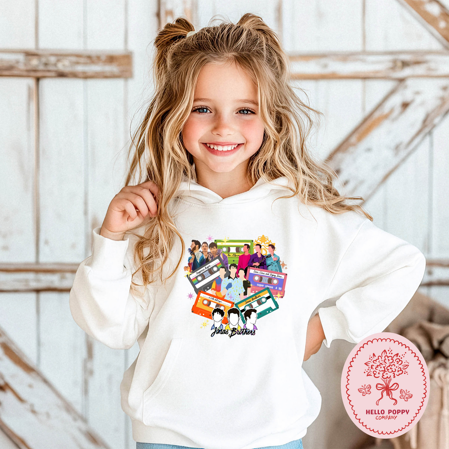 Jonas Brothers Cassette Tapes Hoodie Sweatshirt - Youth