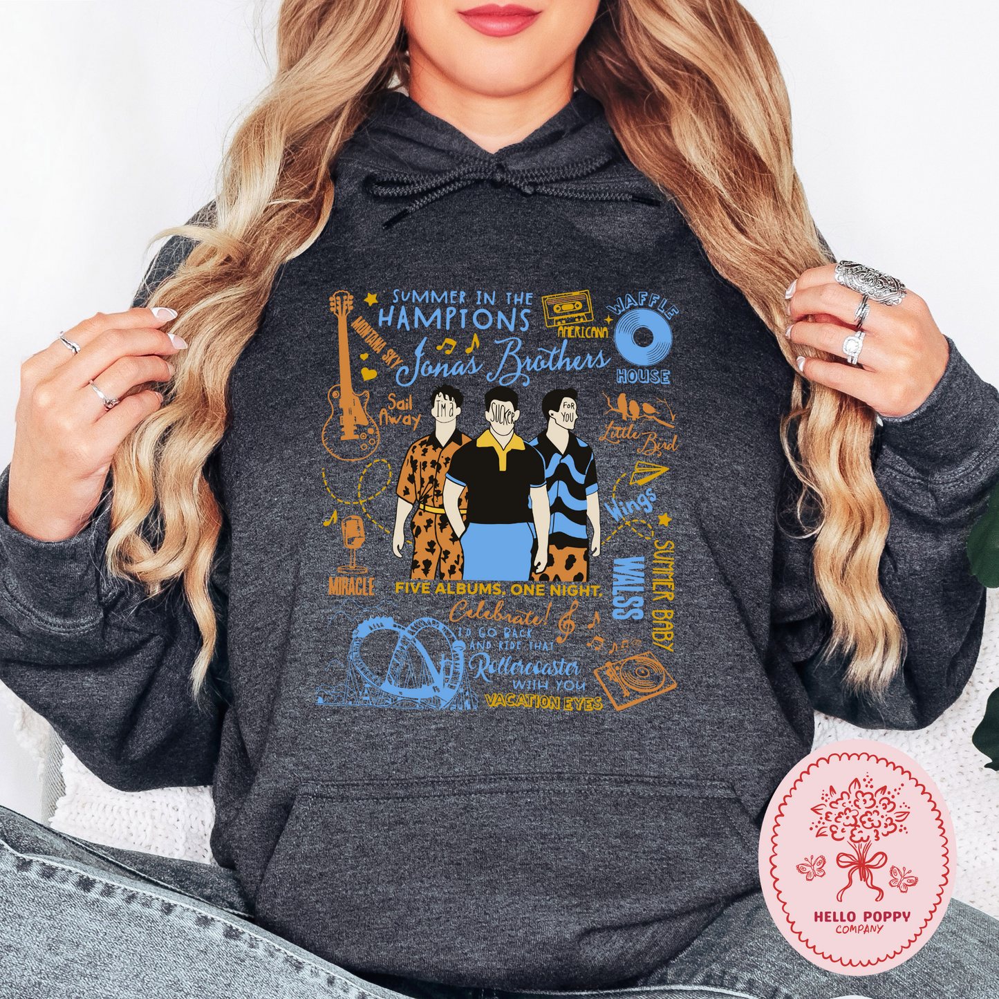Jonas Brothers The Album Track List Hoodie Sweatshirt