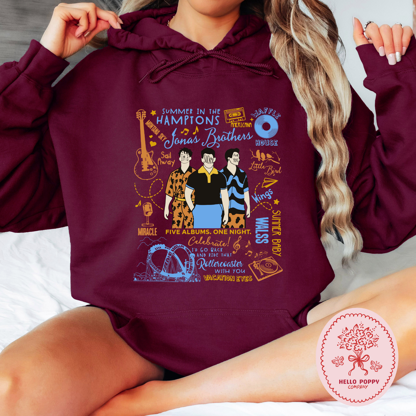 Jonas Brothers The Album Track List Hoodie Sweatshirt