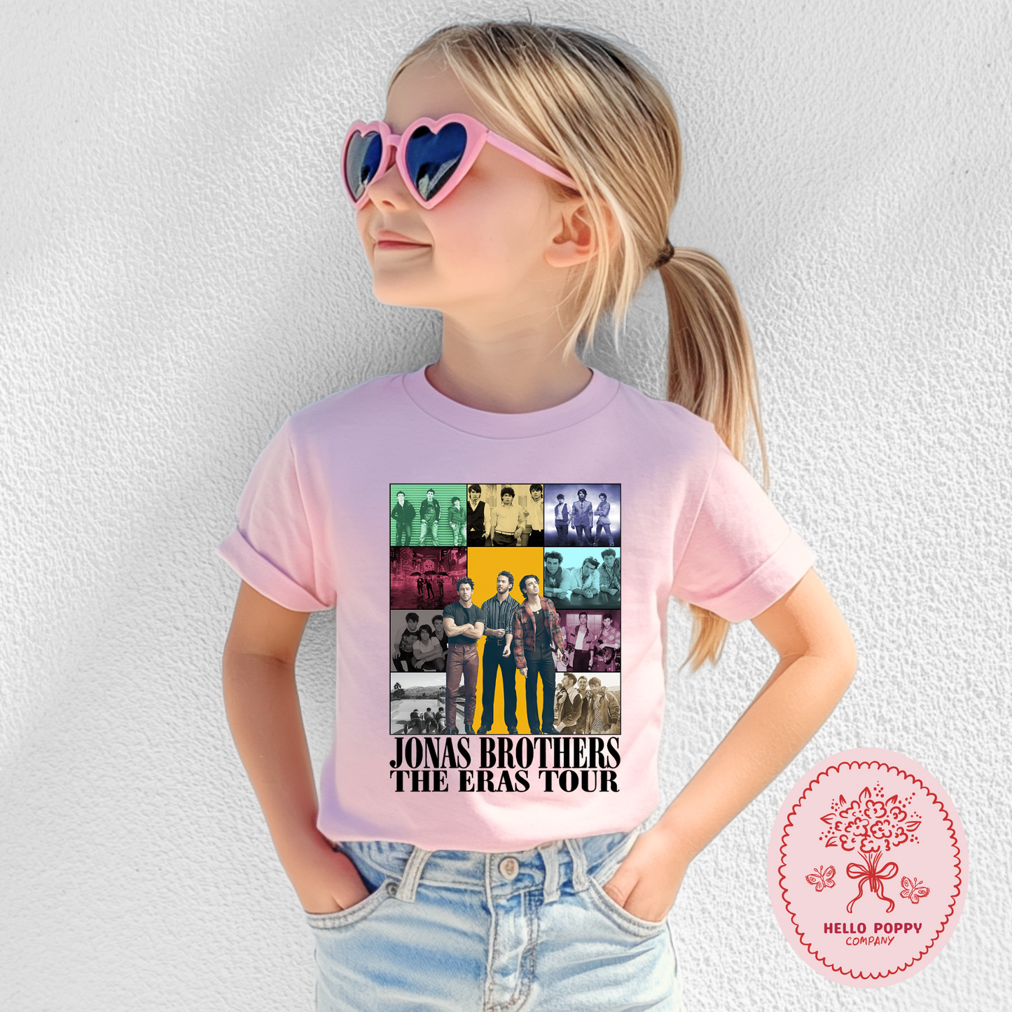Jonas Brothers The Eras Tour (Black) T-Shirt - Youth