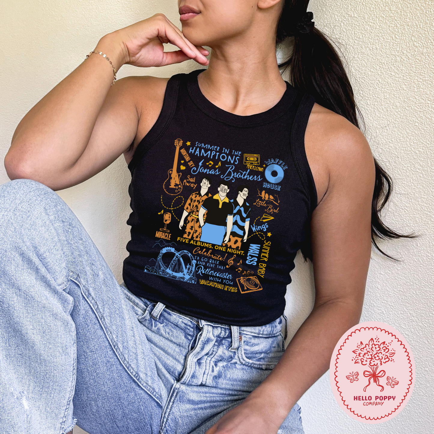 Jonas Brothers The Album Tracklist Micro Ribbed Racerback Tank