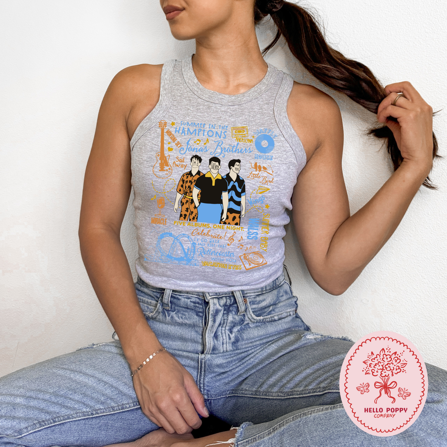 Jonas Brothers The Album Tracklist Micro Ribbed Racerback Tank