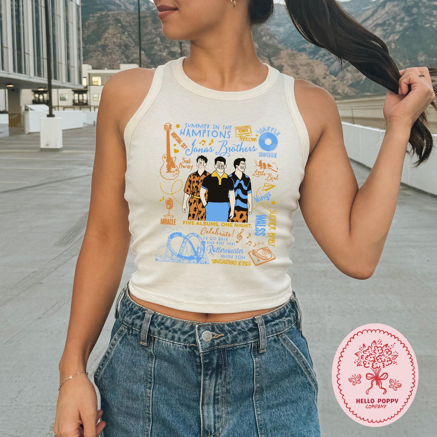 Jonas Brothers The Album Tracklist Micro Ribbed Racerback Tank