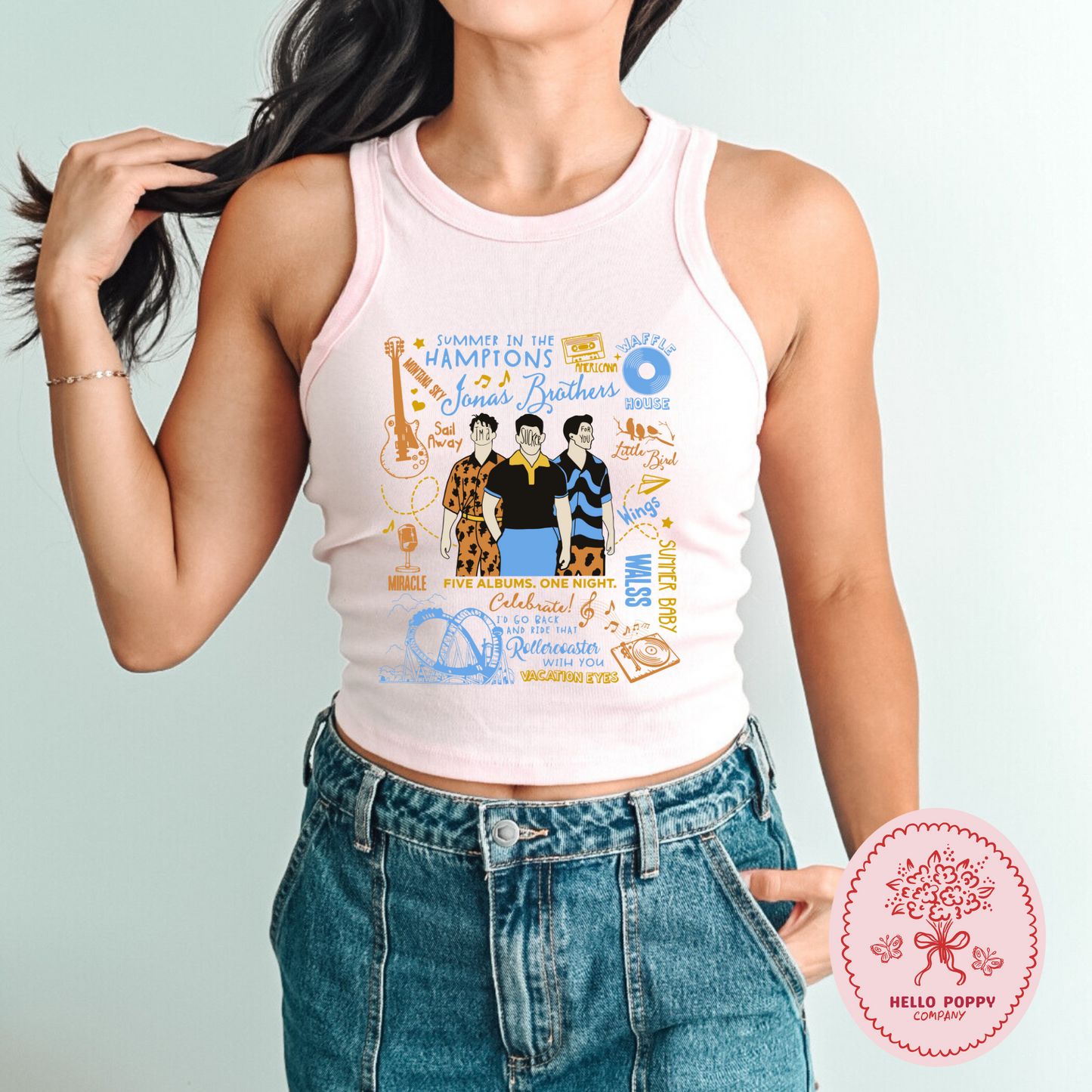 Jonas Brothers The Album Tracklist Micro Ribbed Racerback Tank