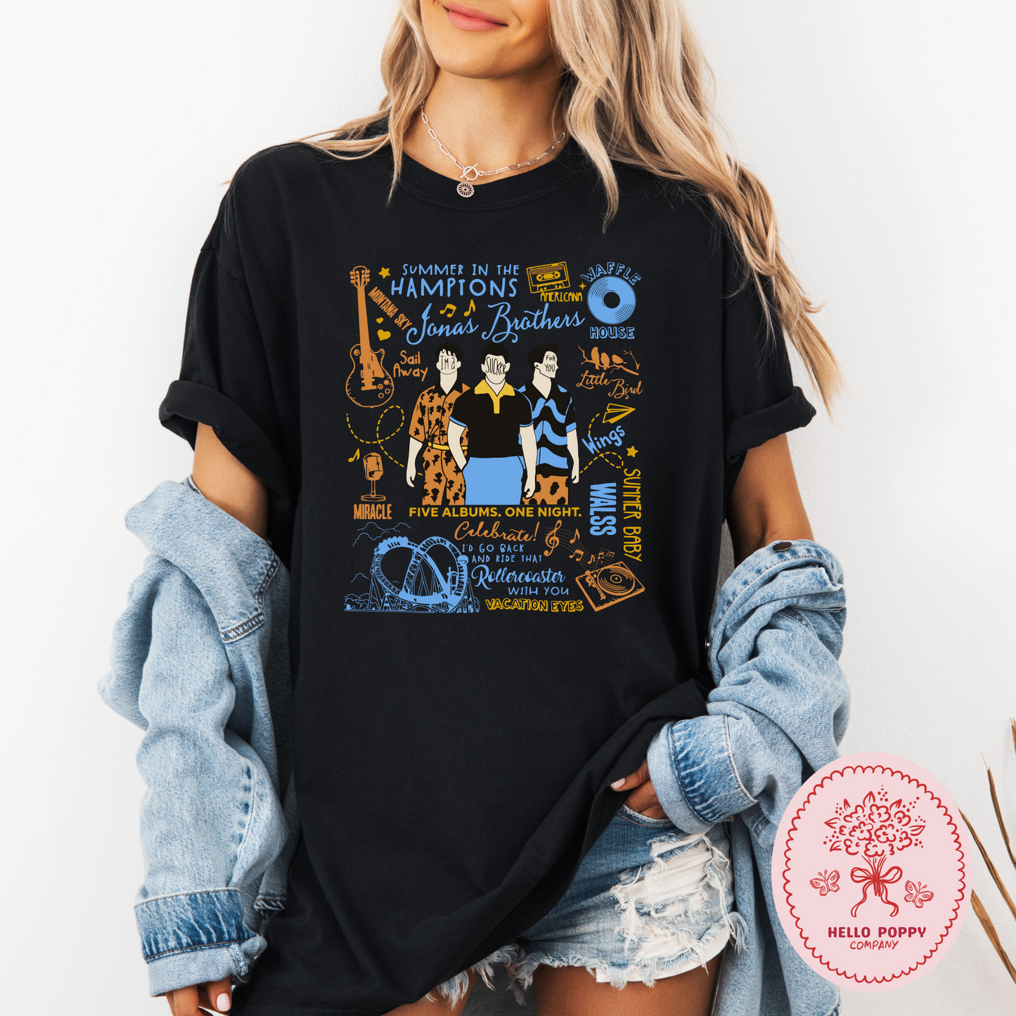 Jonas Brothers The Album Tracklist Comfort Colors T-Shirt