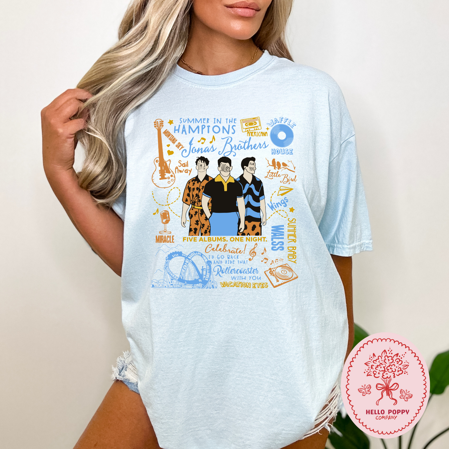 Jonas Brothers The Album Tracklist Comfort Colors T-Shirt