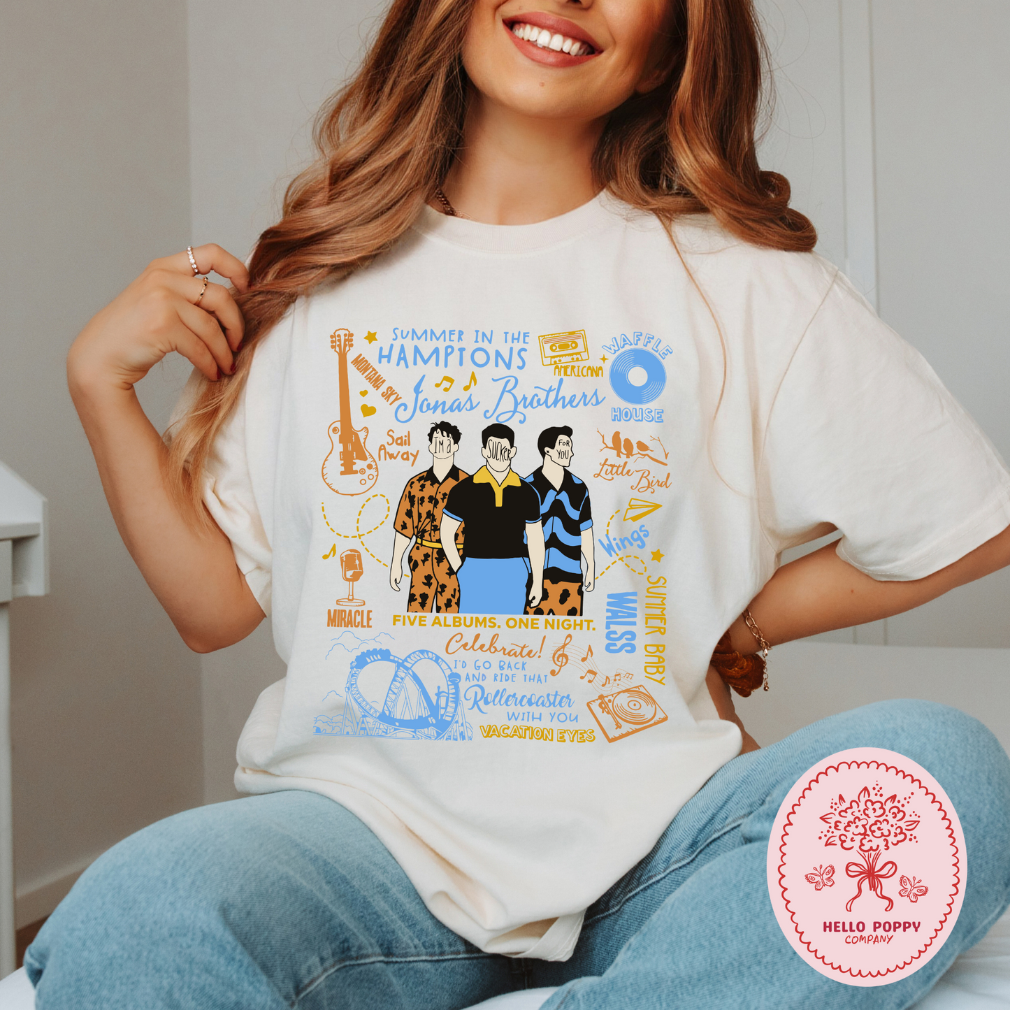 Jonas Brothers The Album Tracklist Comfort Colors T-Shirt