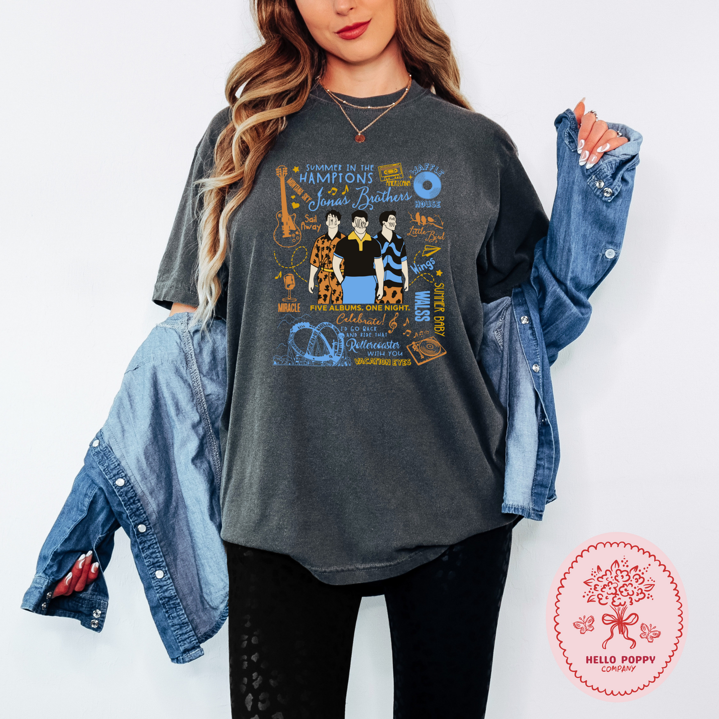 Jonas Brothers The Album Tracklist Comfort Colors T-Shirt