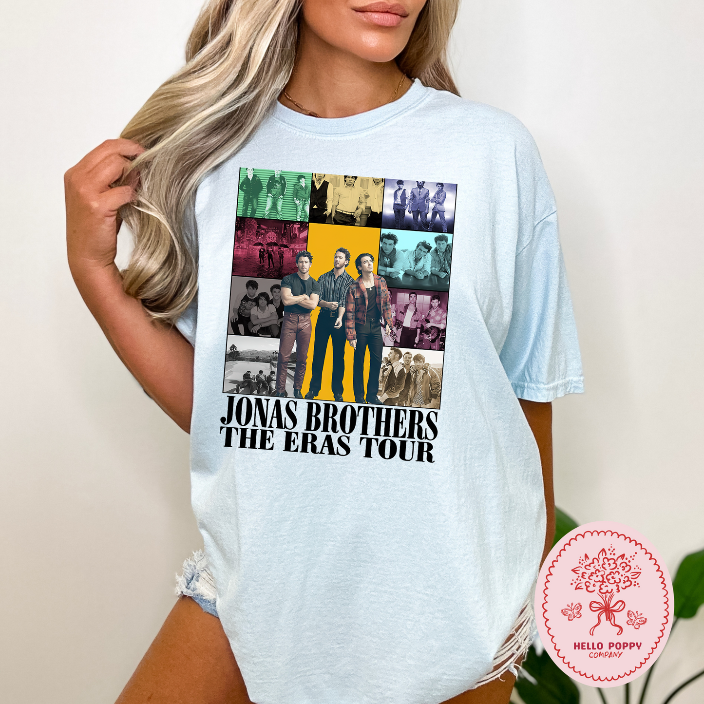 Jonas Brothers The Eras Tour (Black) Comfort Colors T-Shirt