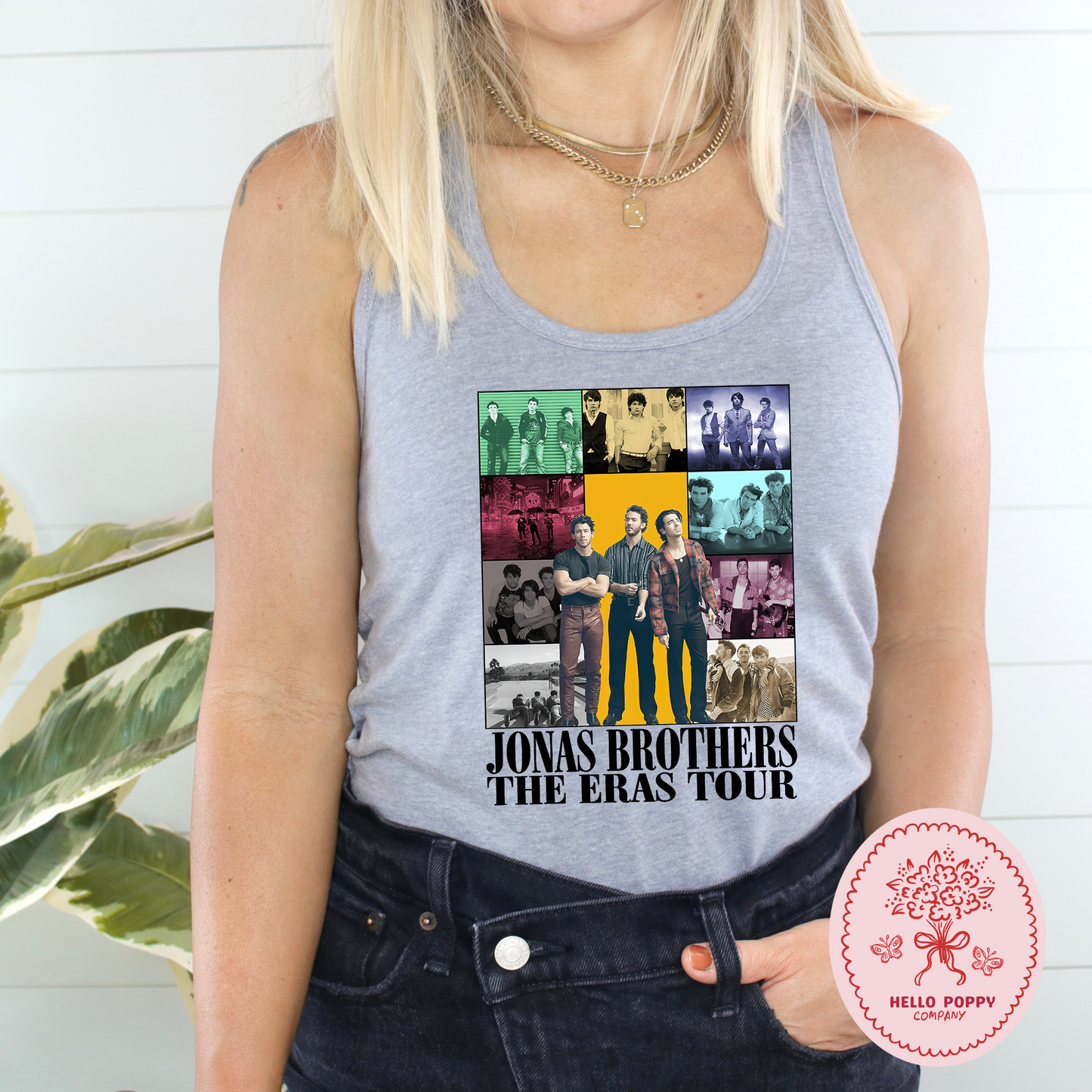 Jonas Brothers The Eras Tour (Black) Racerback Tank