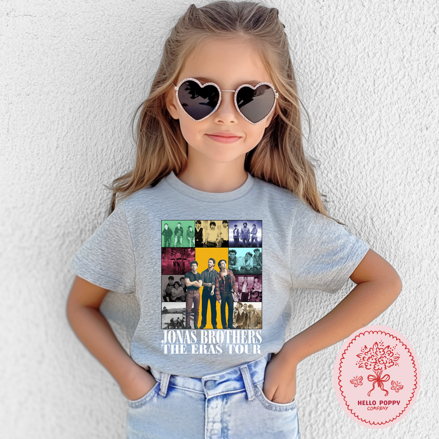 Jonas Brothers The Eras Tour (White) T-Shirt - Youth