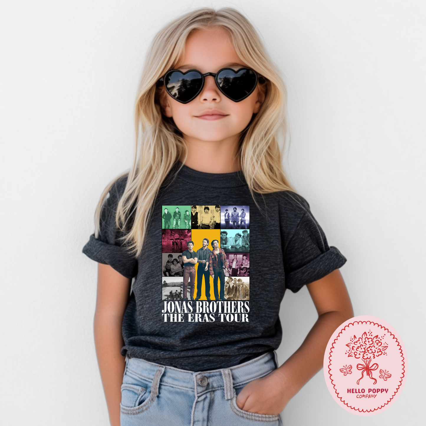 Jonas Brothers The Eras Tour (White) T-Shirt - Youth