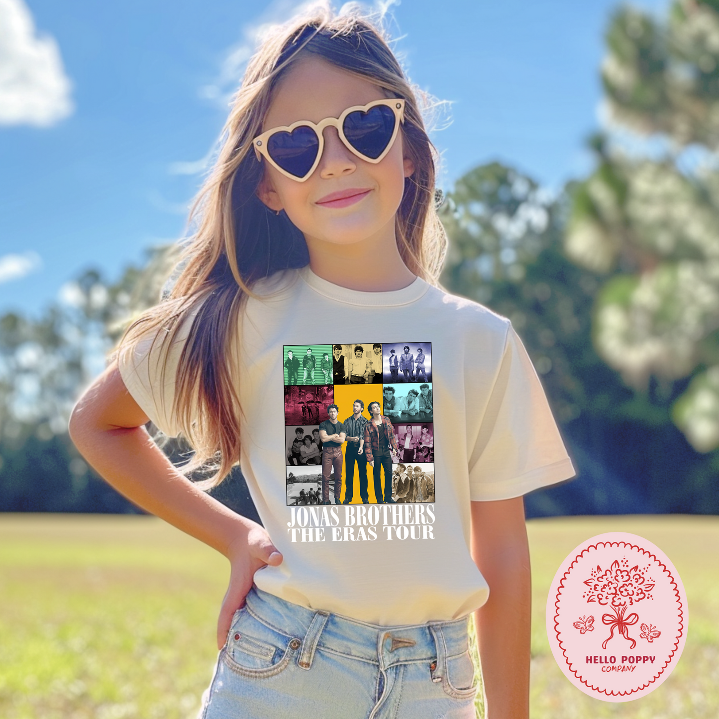 Jonas Brothers The Eras Tour (White) T-Shirt - Youth
