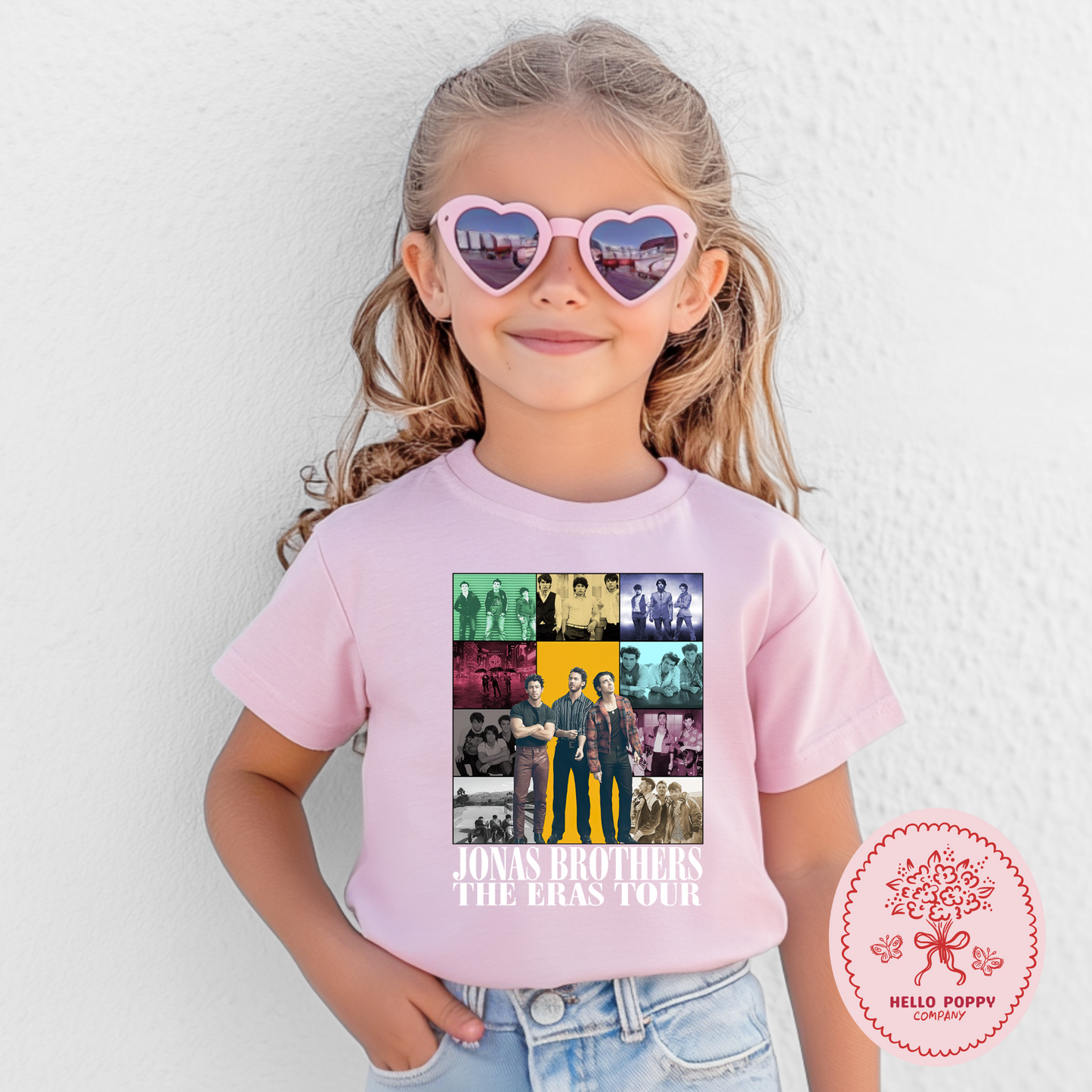 Jonas Brothers The Eras Tour (White) T-Shirt - Youth