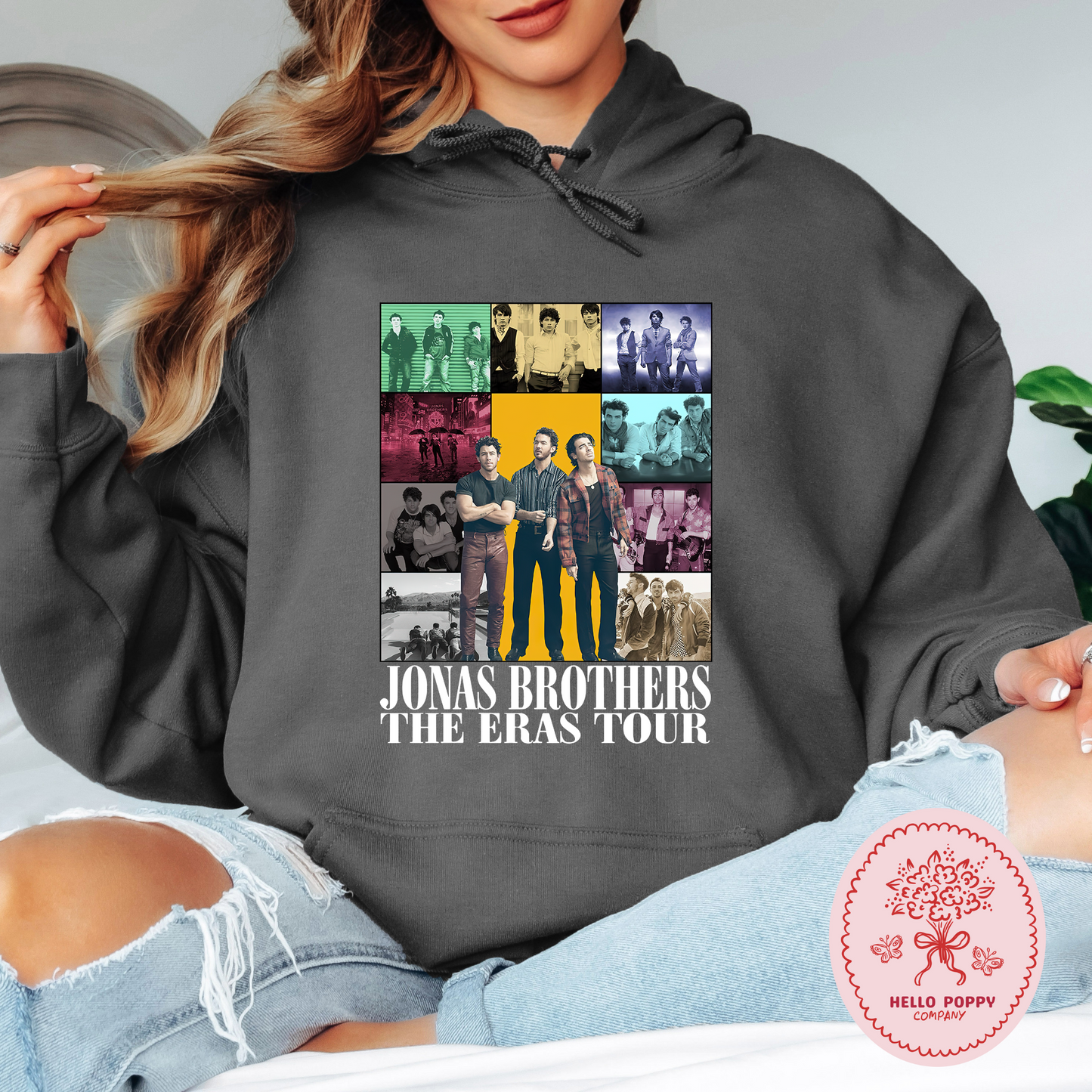 Jonas Brothers The Eras Tour (White) Hoodie Sweatshirt