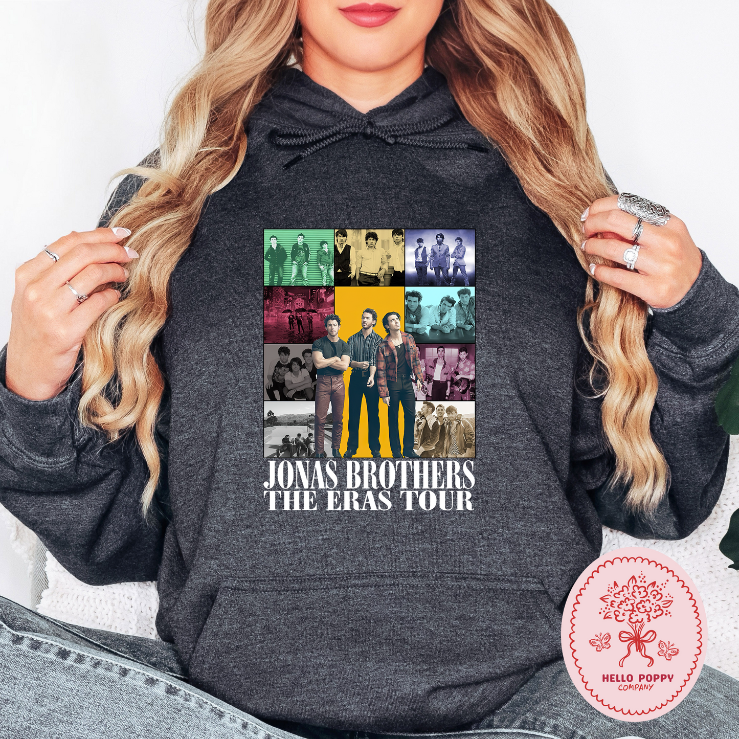 Jonas Brothers The Eras Tour (White) Hoodie Sweatshirt