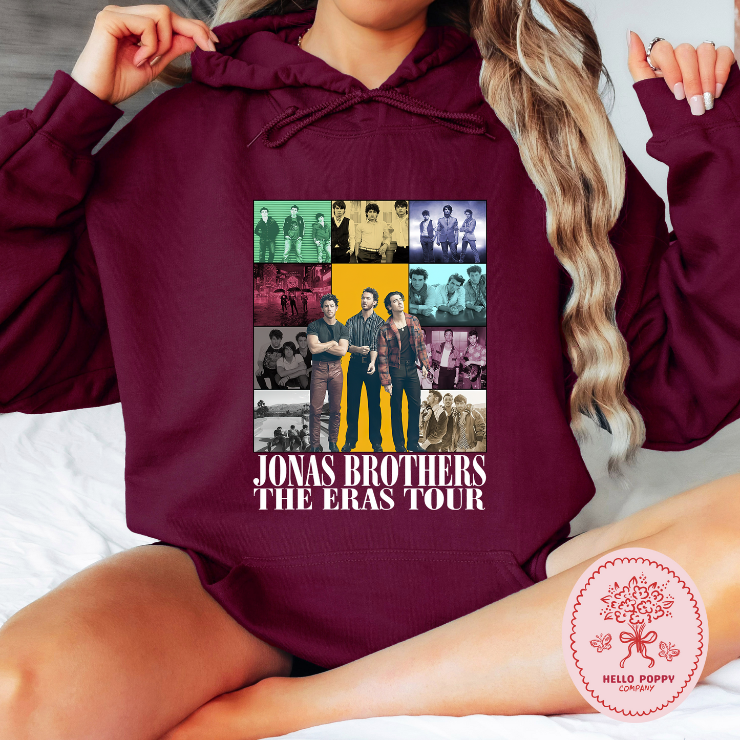 Jonas Brothers The Eras Tour (White) Hoodie Sweatshirt