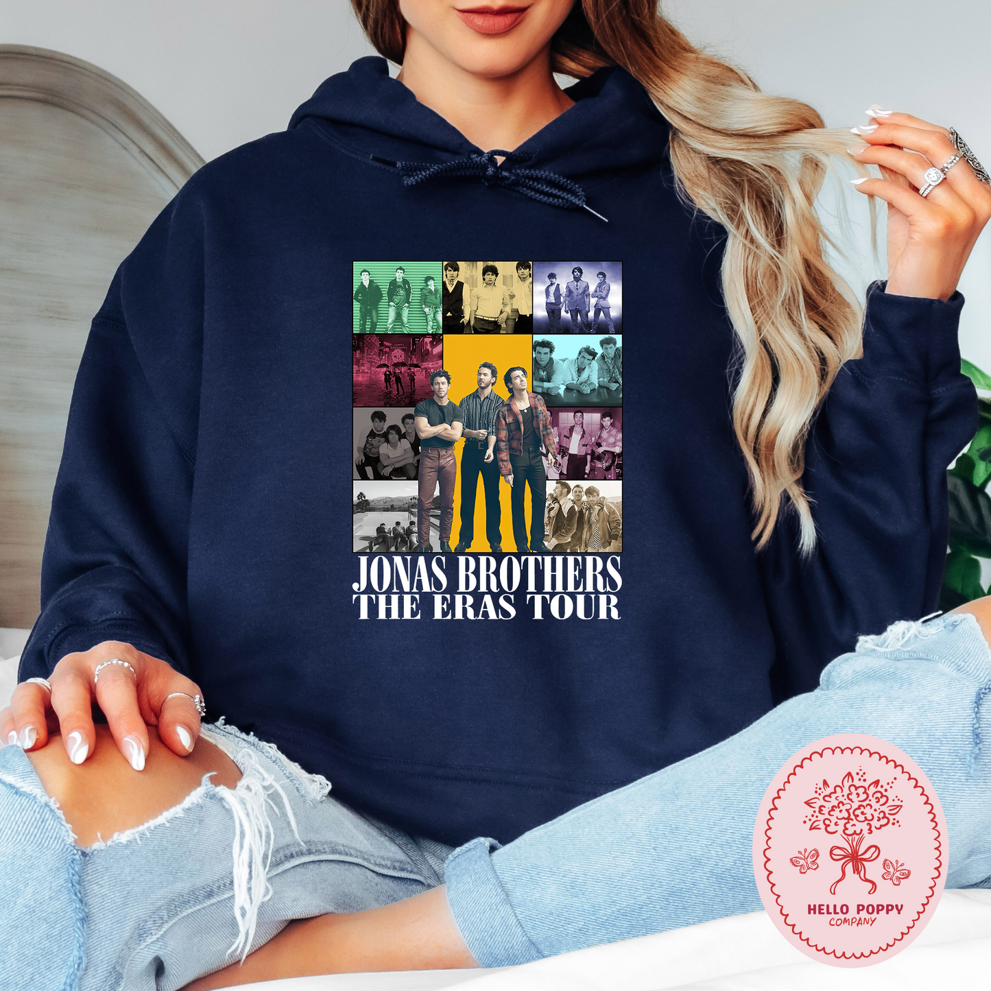 Jonas Brothers The Eras Tour (White) Hoodie Sweatshirt