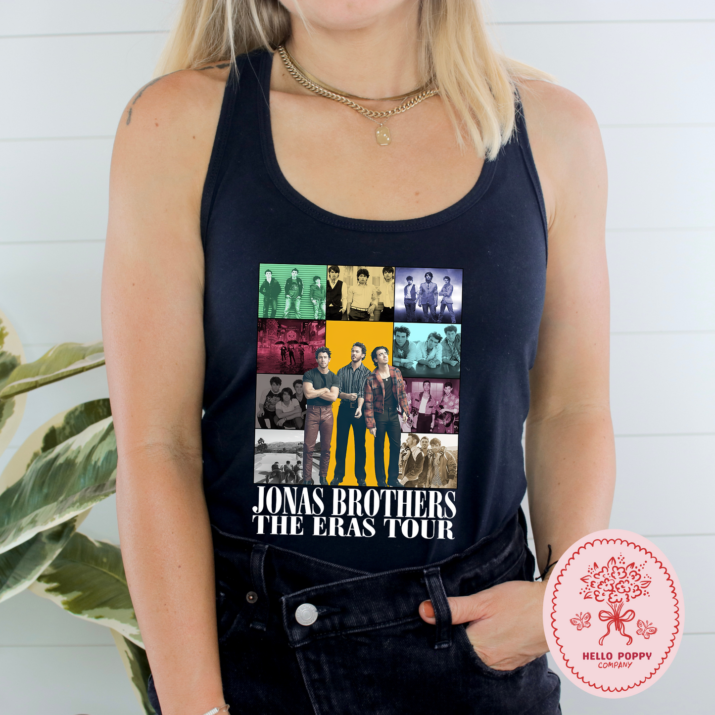 Jonas Brothers The Eras Tour (White) Racerback Tank