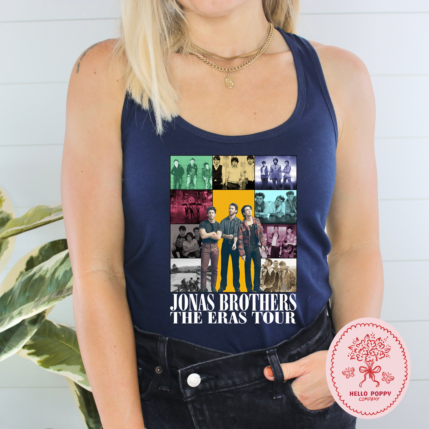 Jonas Brothers The Eras Tour (White) Racerback Tank