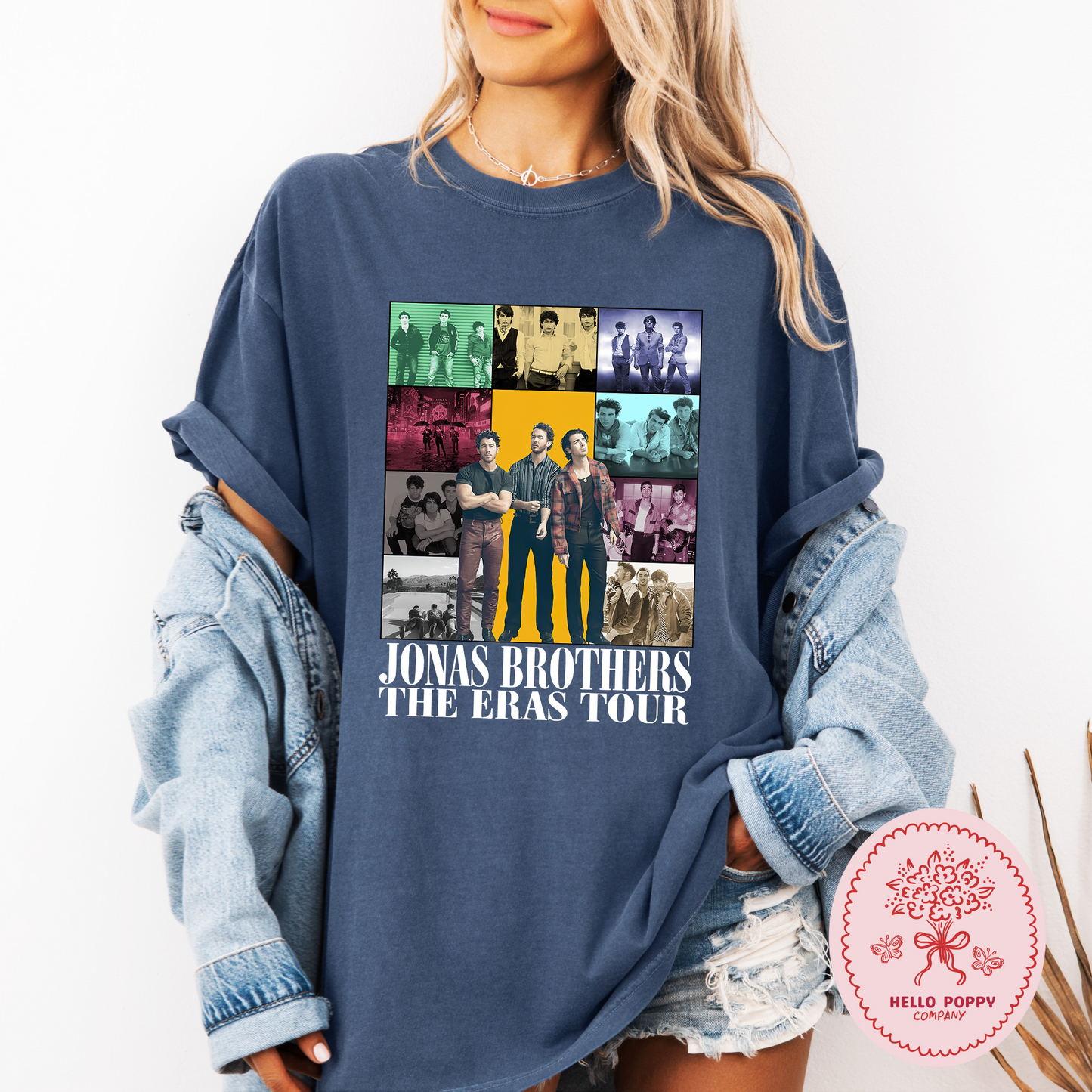 Jonas Brothers The Eras Tour (White) Comfort Colors T-Shirt