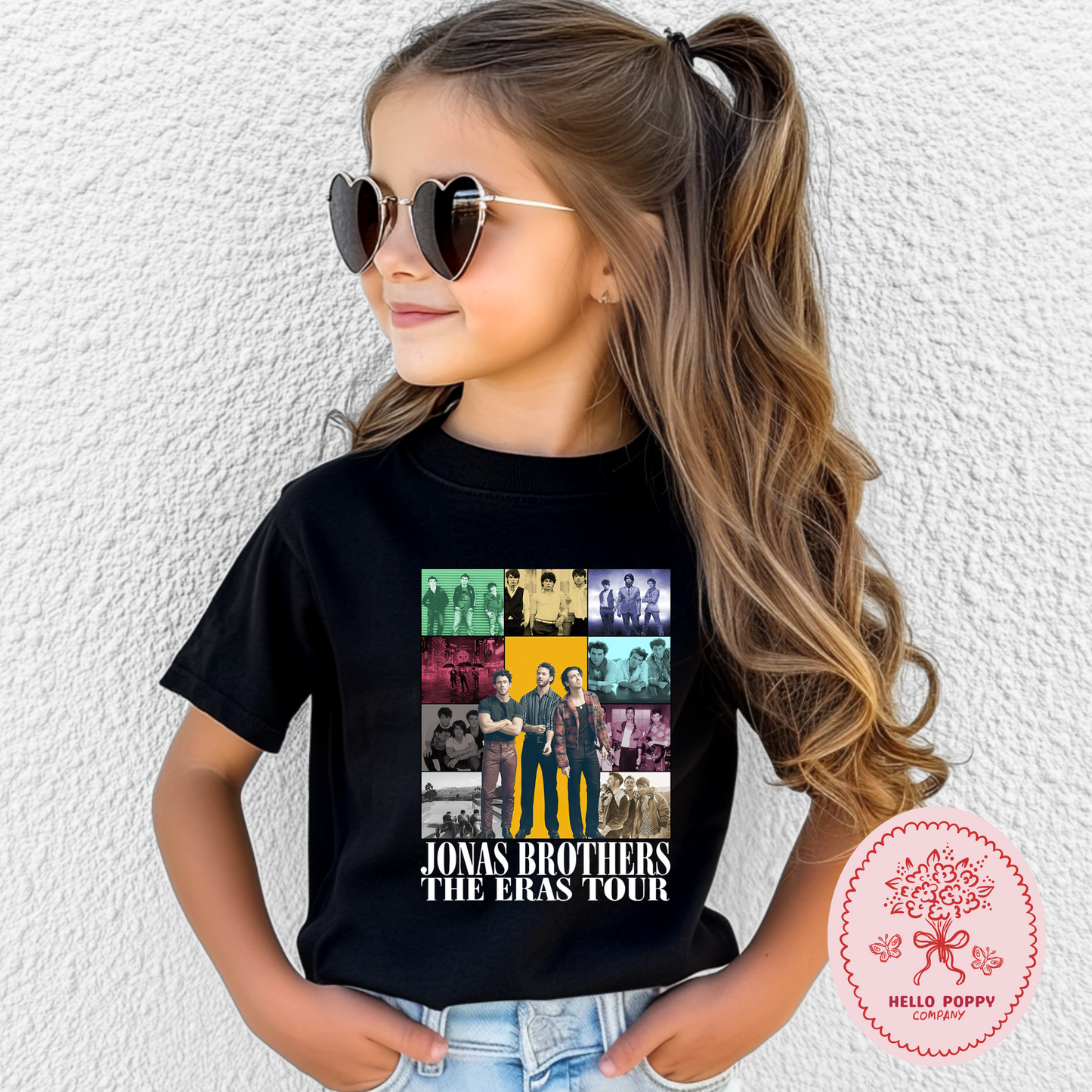 Jonas Brothers The Eras Tour (White) T-Shirt - Youth