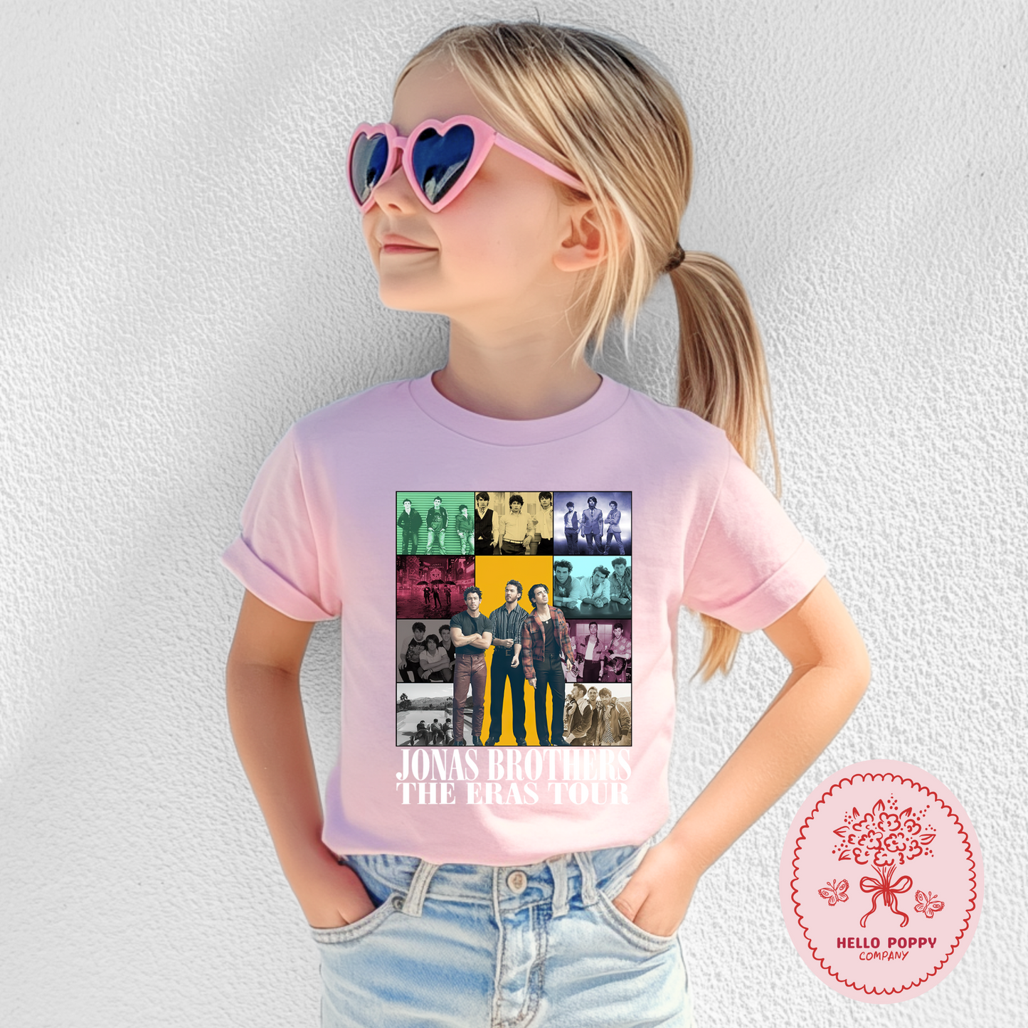Jonas Brothers The Eras Tour (White) T-Shirt - Youth
