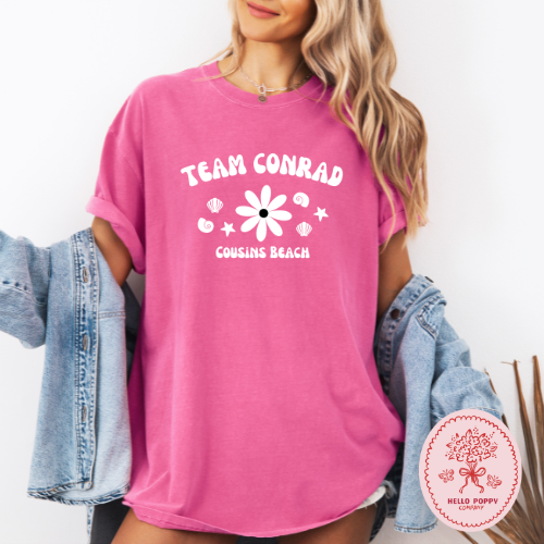 Team Conrad The Summer I Turned Pretty Comfort Colors T-Shirt