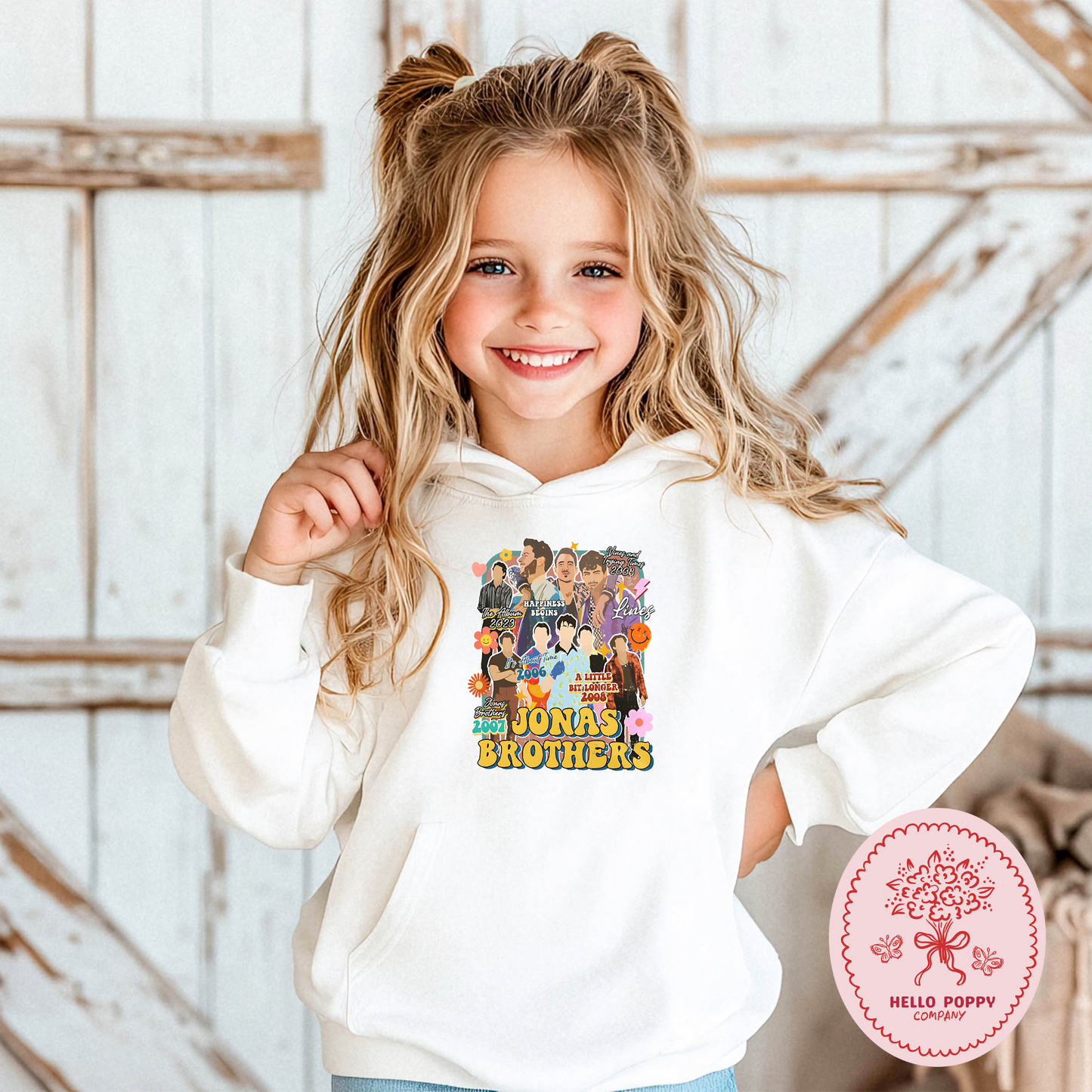 Jonas Brothers Retro Eras Tour Hoodie Sweatshirt - Youth