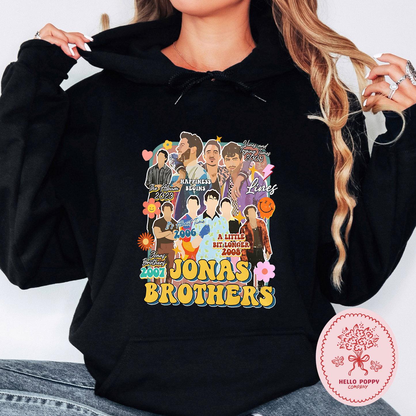 Jonas Brothers Retro Eras Tour Hoodie Sweatshirt