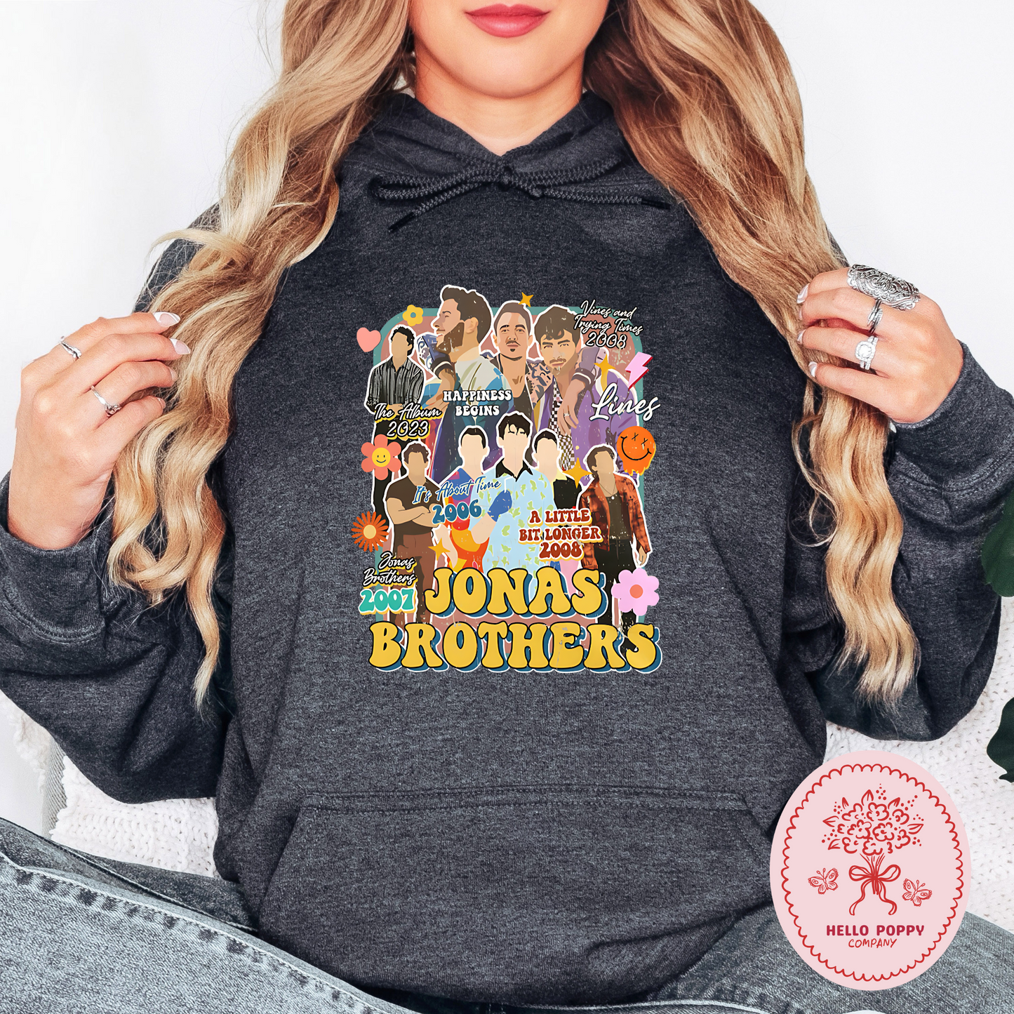 Jonas Brothers Retro Eras Tour Hoodie Sweatshirt