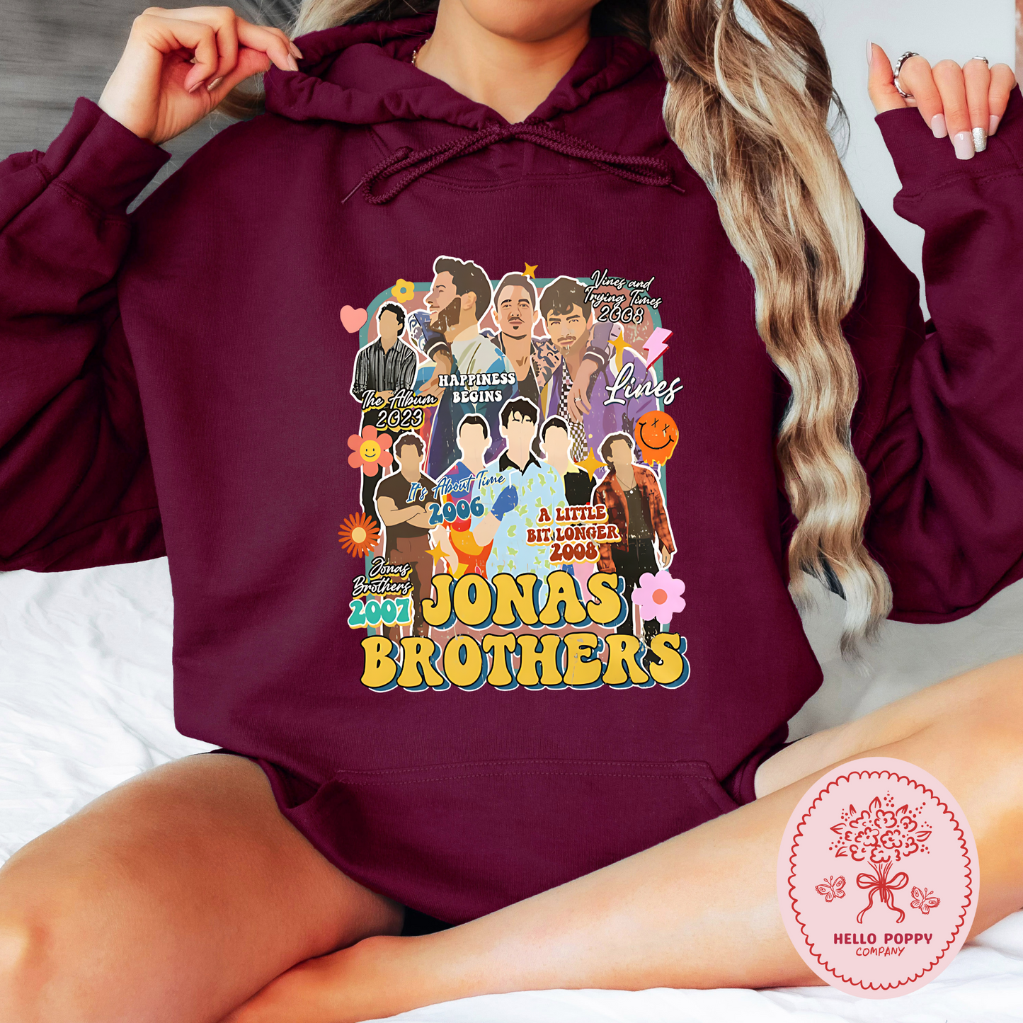 Jonas Brothers Retro Eras Tour Hoodie Sweatshirt