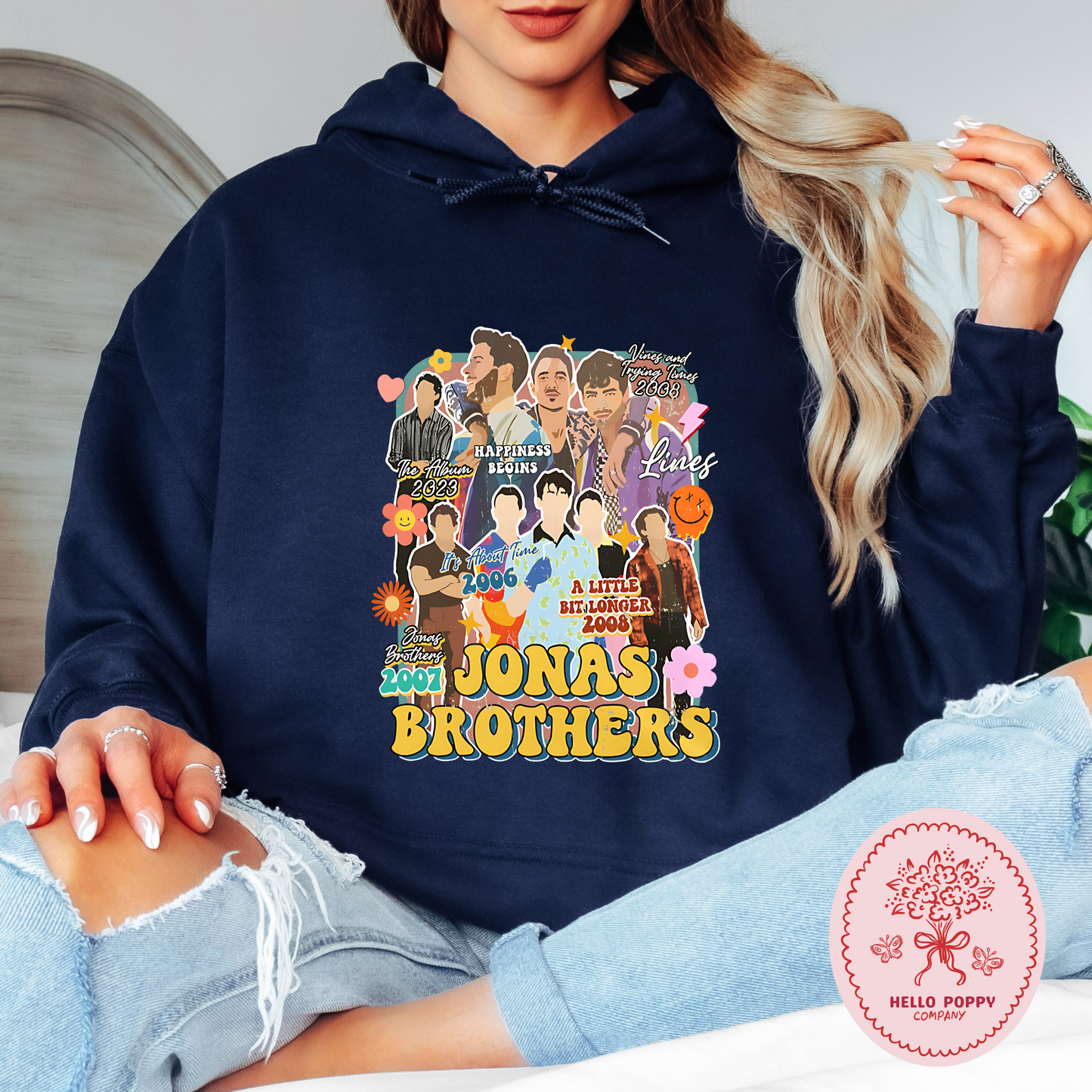 Jonas Brothers Retro Eras Tour Hoodie Sweatshirt