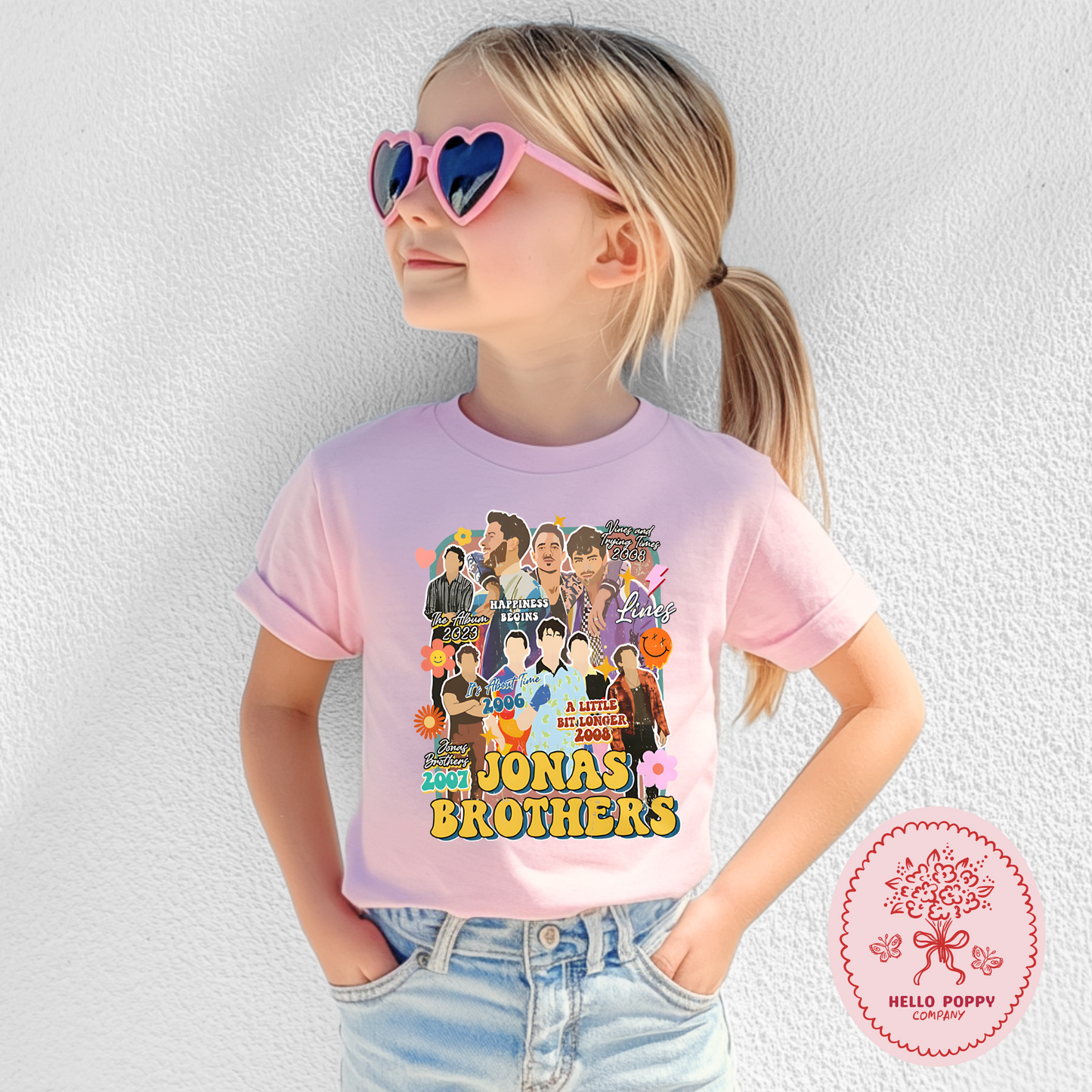 Jonas Brothers Retro Eras Tour T-Shirt - Youth