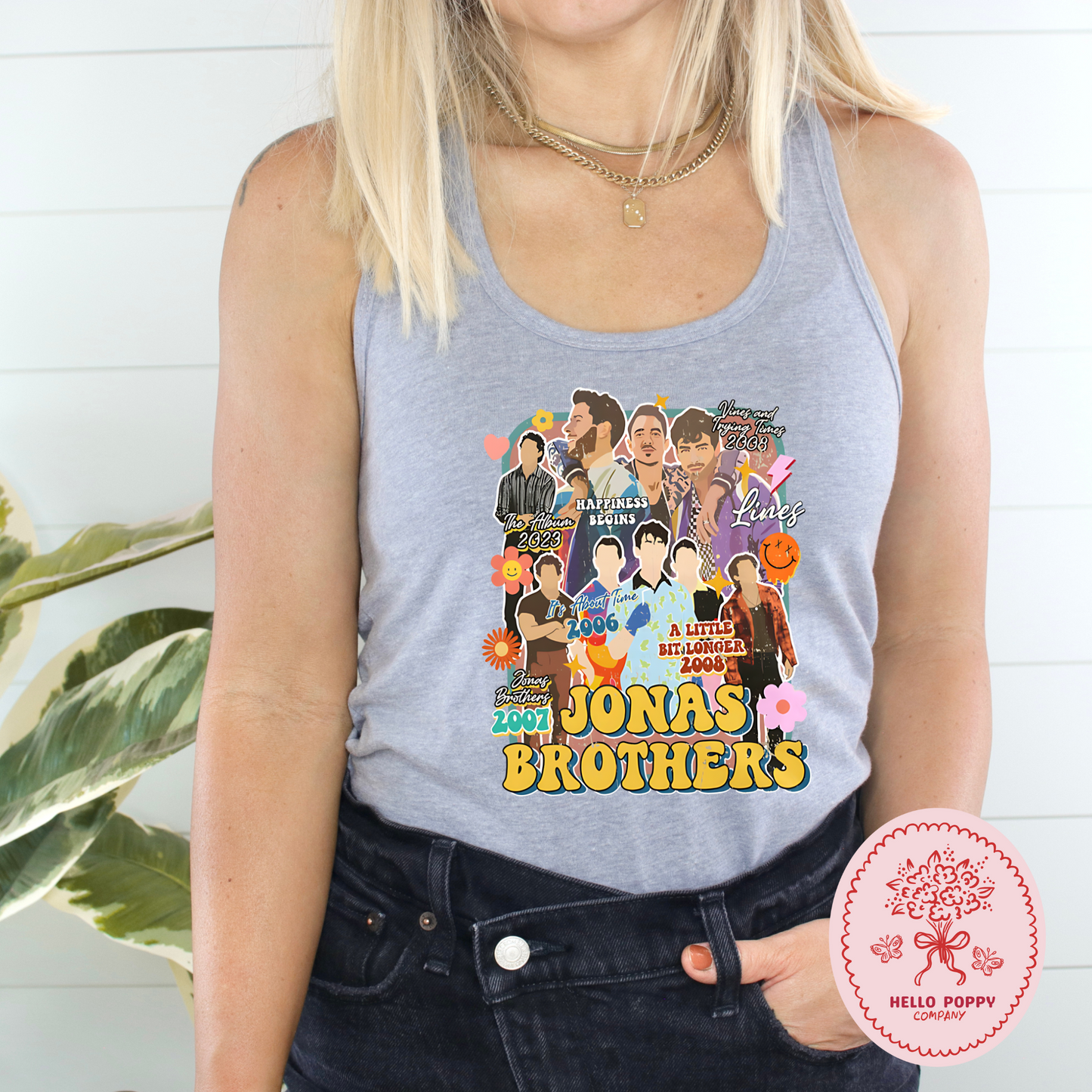 Jonas Brothers Retro The Eras Tour Racerback Tank
