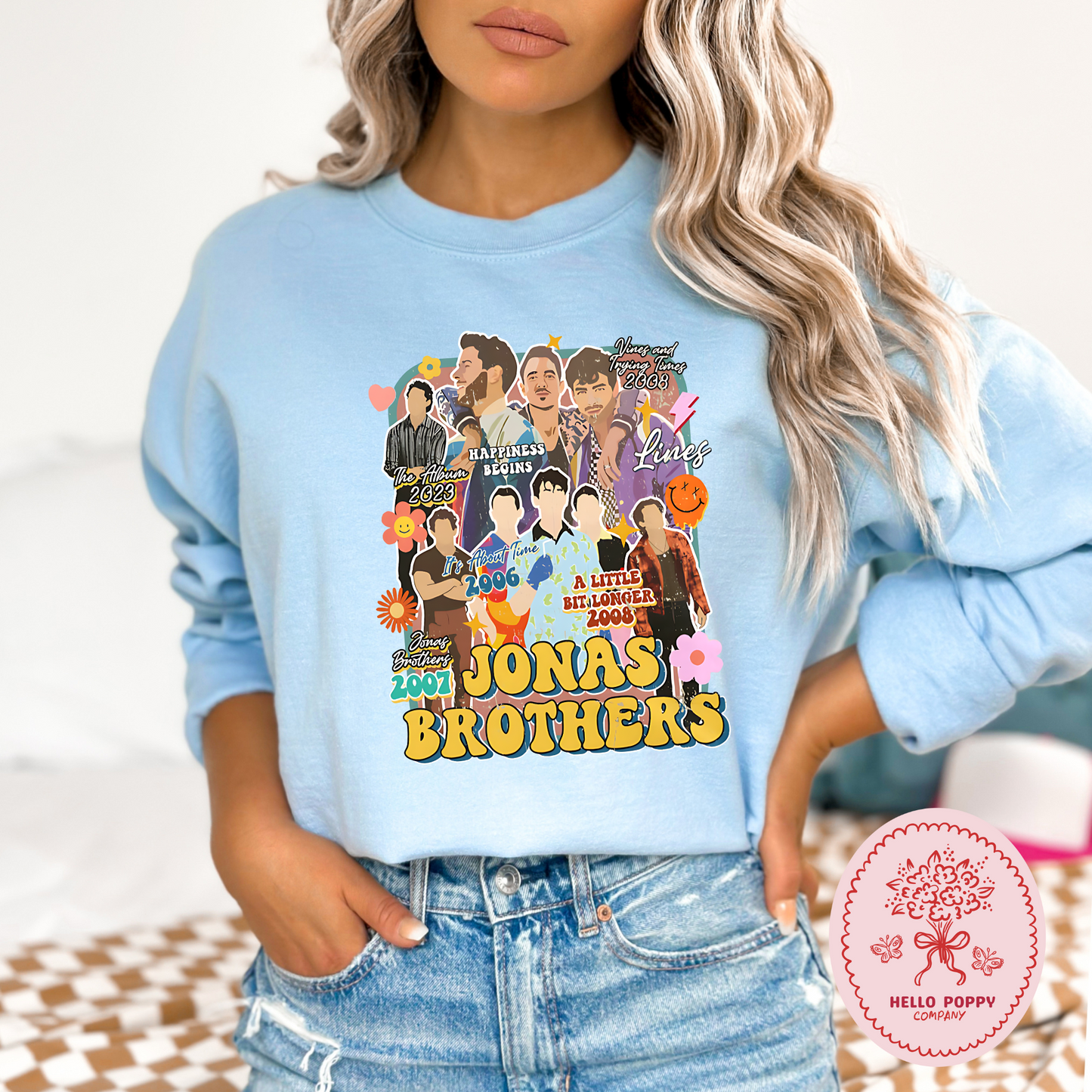 Jonas Brothers Retro Eras Tour Crewneck Sweatshirt