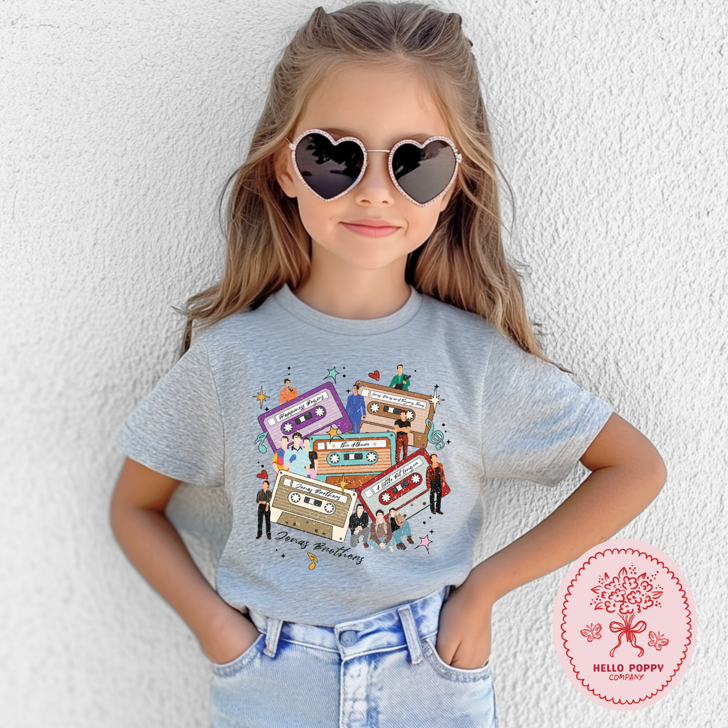 Jonas Brothers Distressed Cassette Tapes T-Shirt - Youth