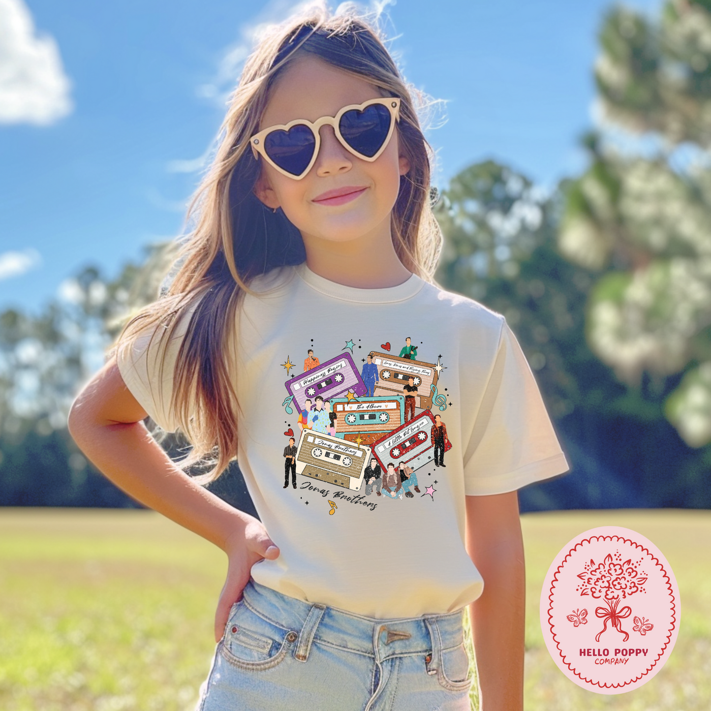 Jonas Brothers Distressed Cassette Tapes T-Shirt - Youth