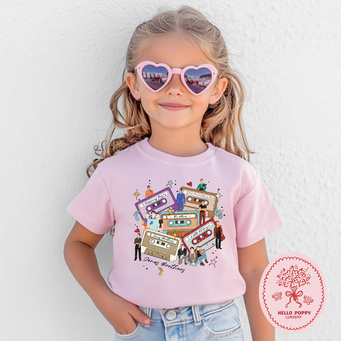 Jonas Brothers Distressed Cassette Tapes T-Shirt - Youth
