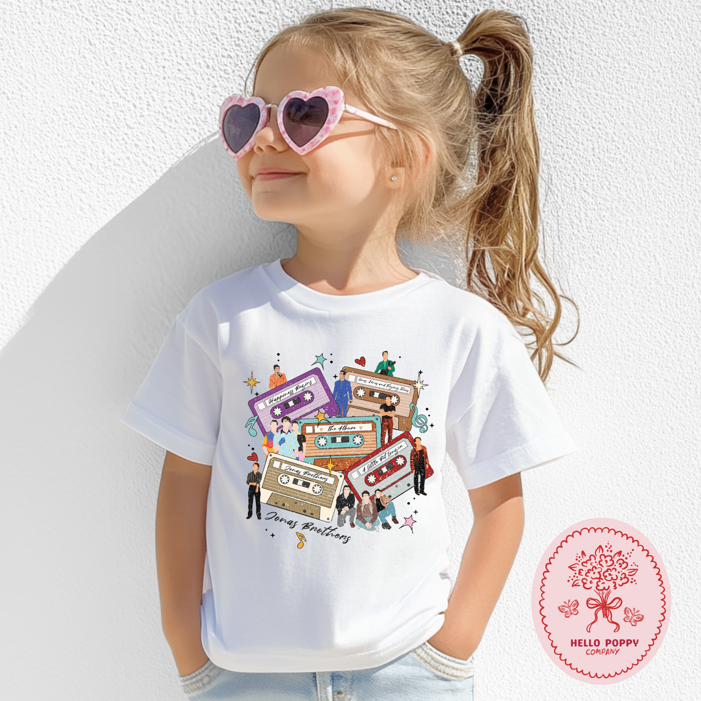 Jonas Brothers Distressed Cassette Tapes T-Shirt - Youth