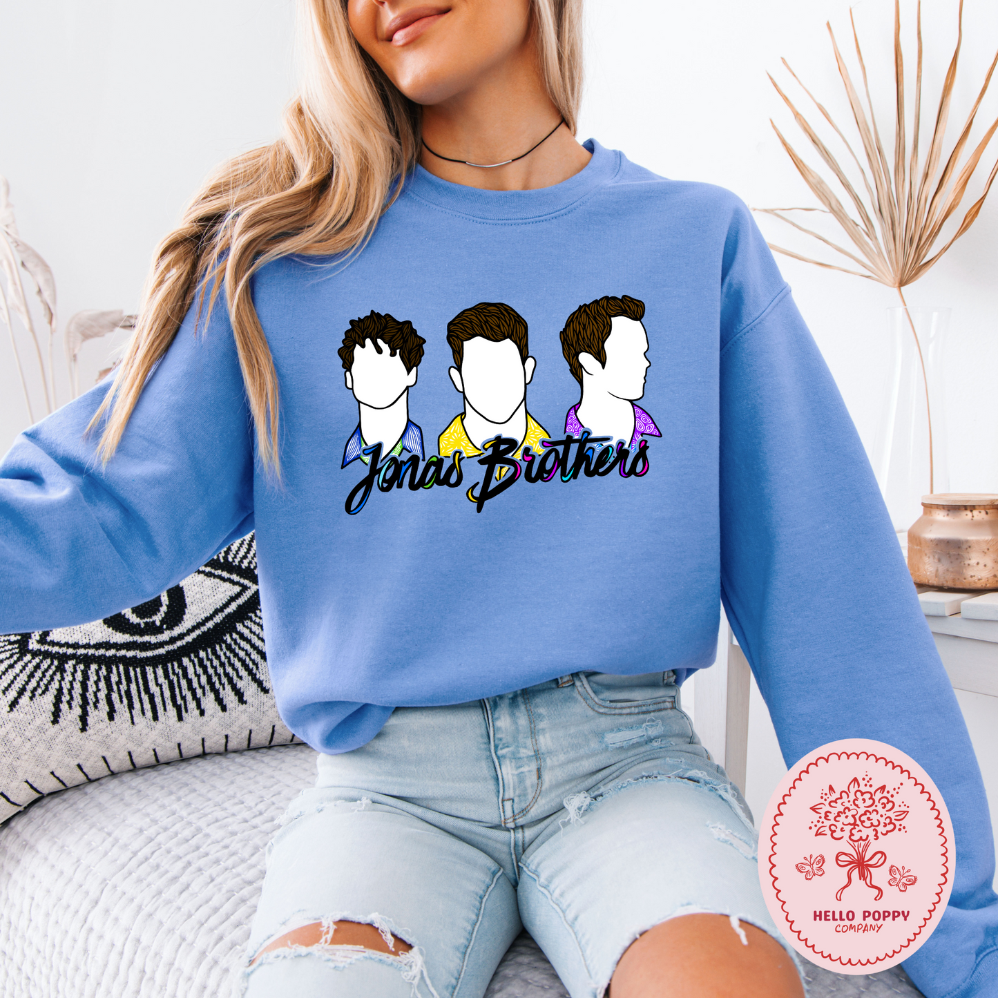 Jonas Brothers Silhouettes Crewneck Sweatshirt
