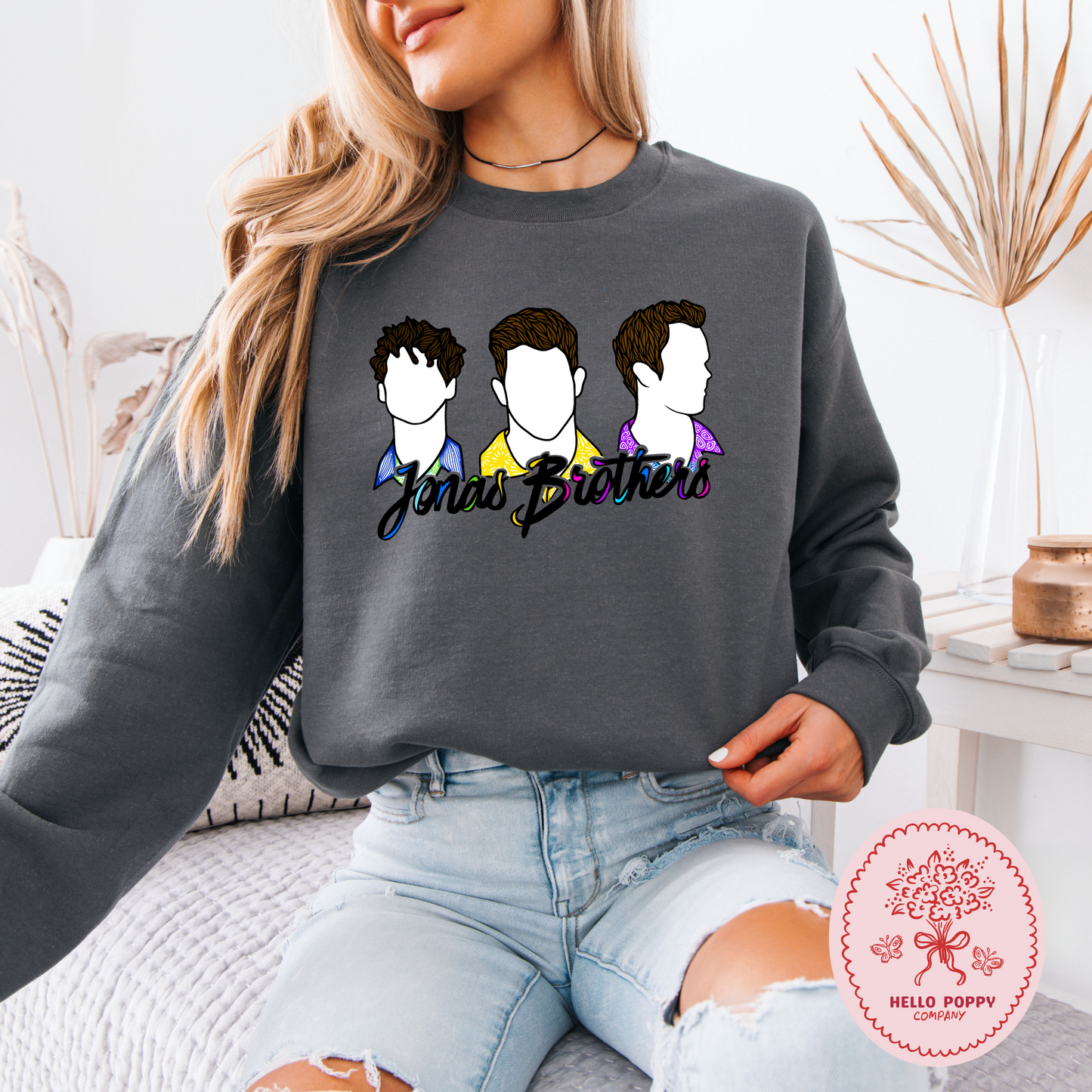 Jonas Brothers Silhouettes Crewneck Sweatshirt